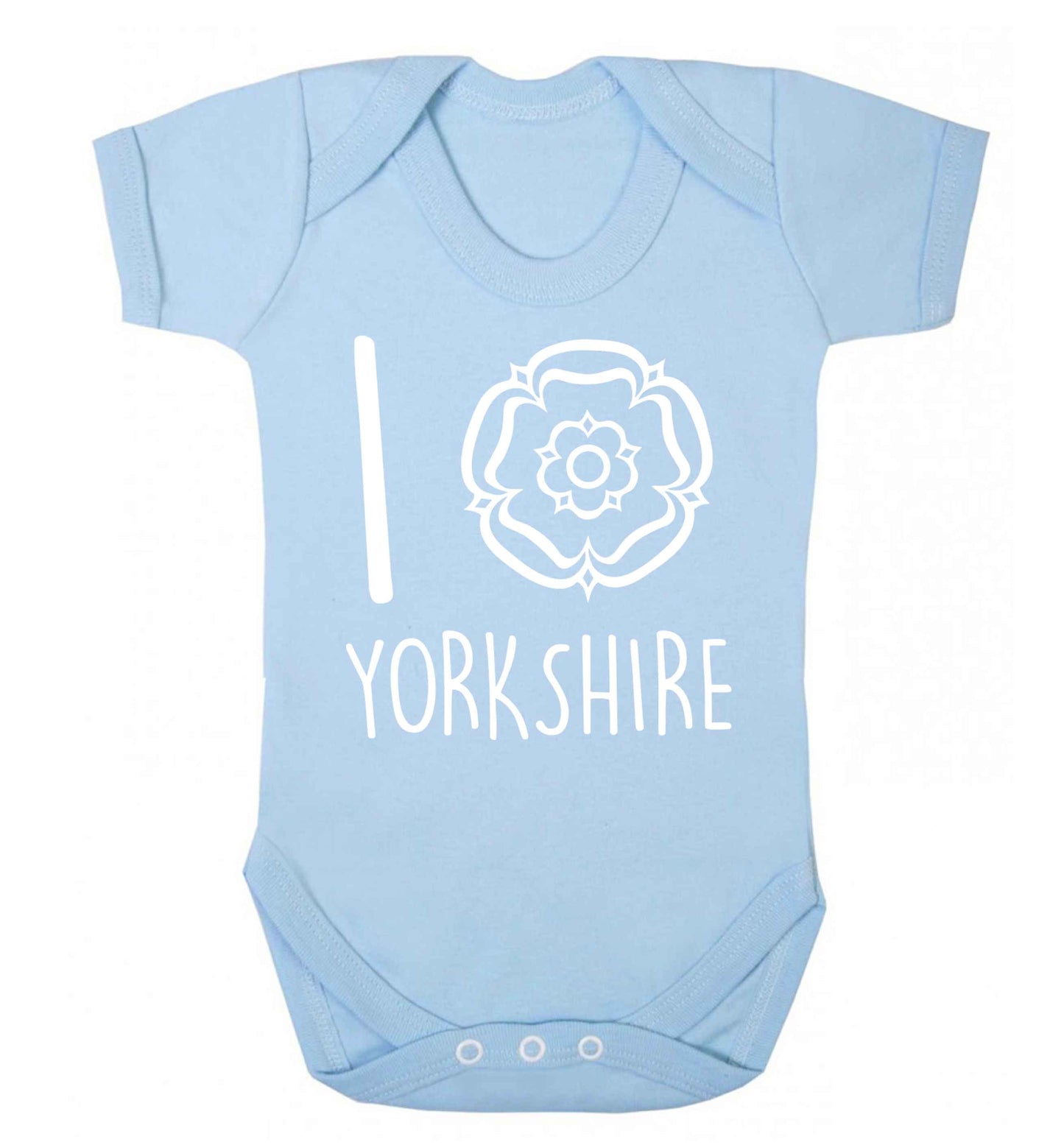 I love Yorkshire Baby Vest pale blue 18-24 months