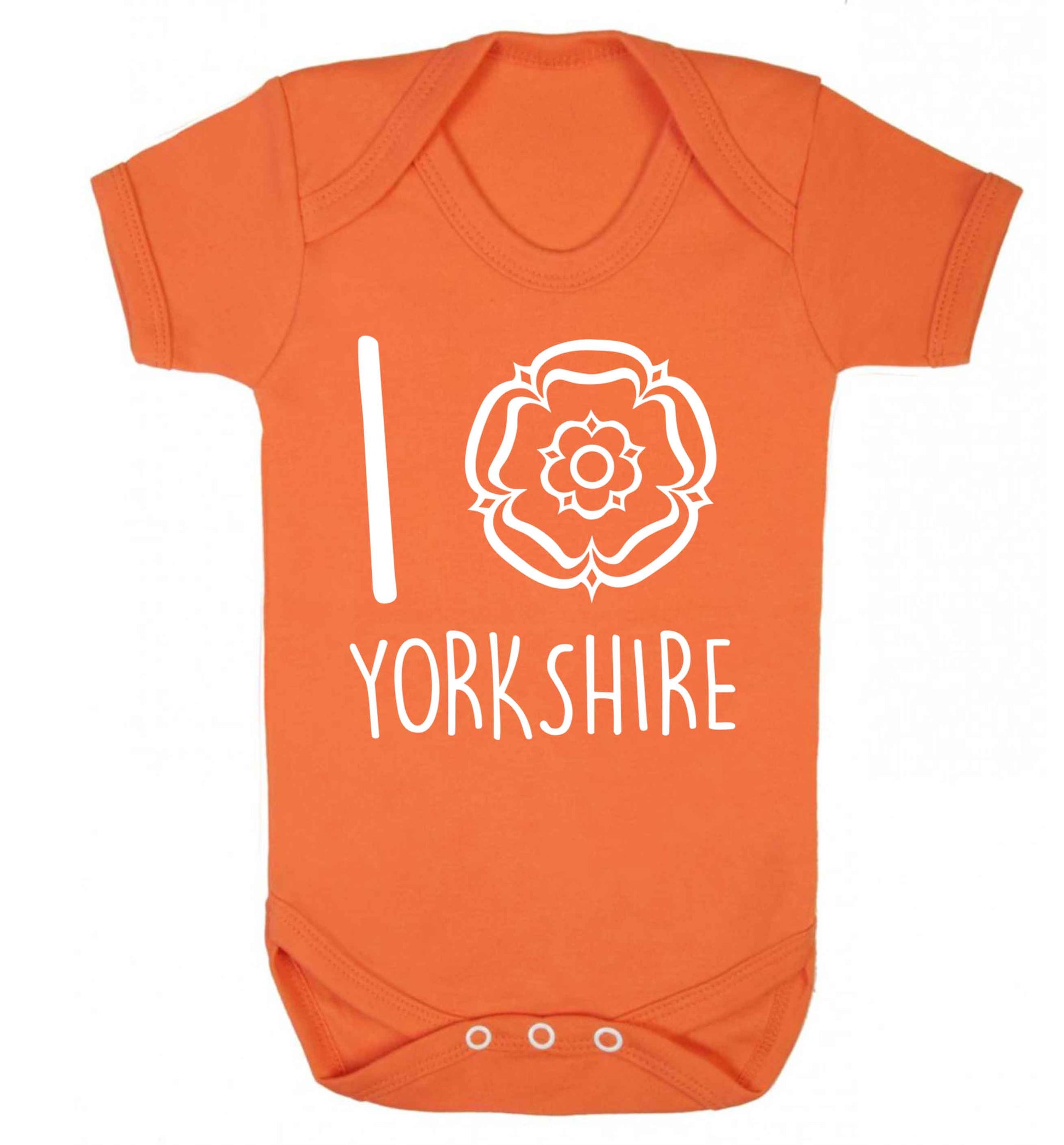 I love Yorkshire Baby Vest orange 18-24 months