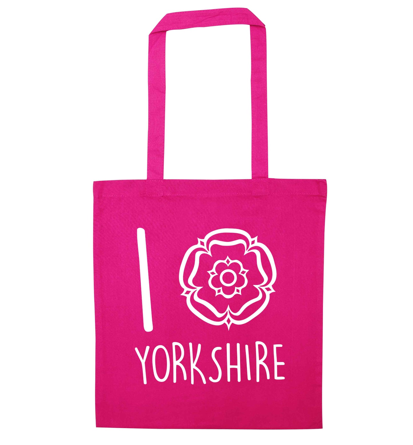 I love Yorkshire pink tote bag