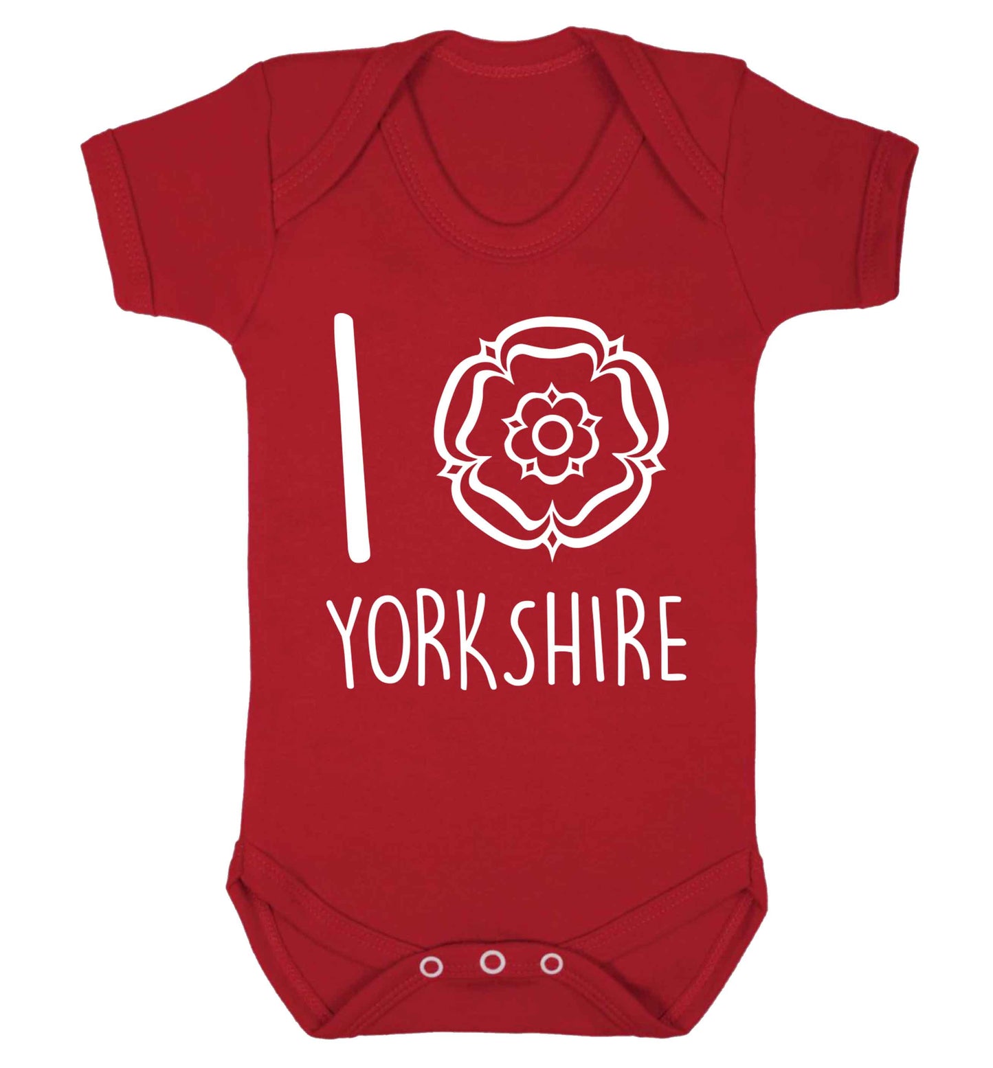 I love Yorkshire Baby Vest red 18-24 months