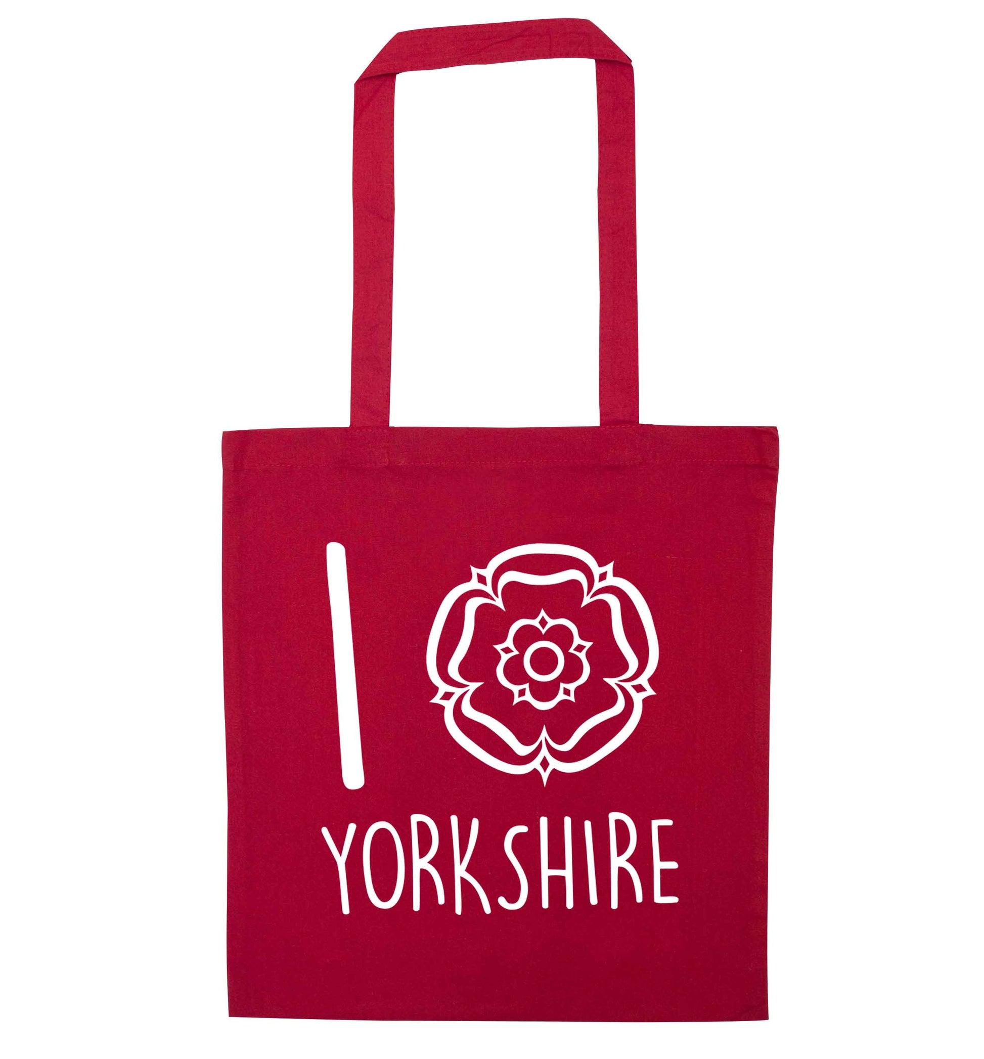 I love Yorkshire red tote bag