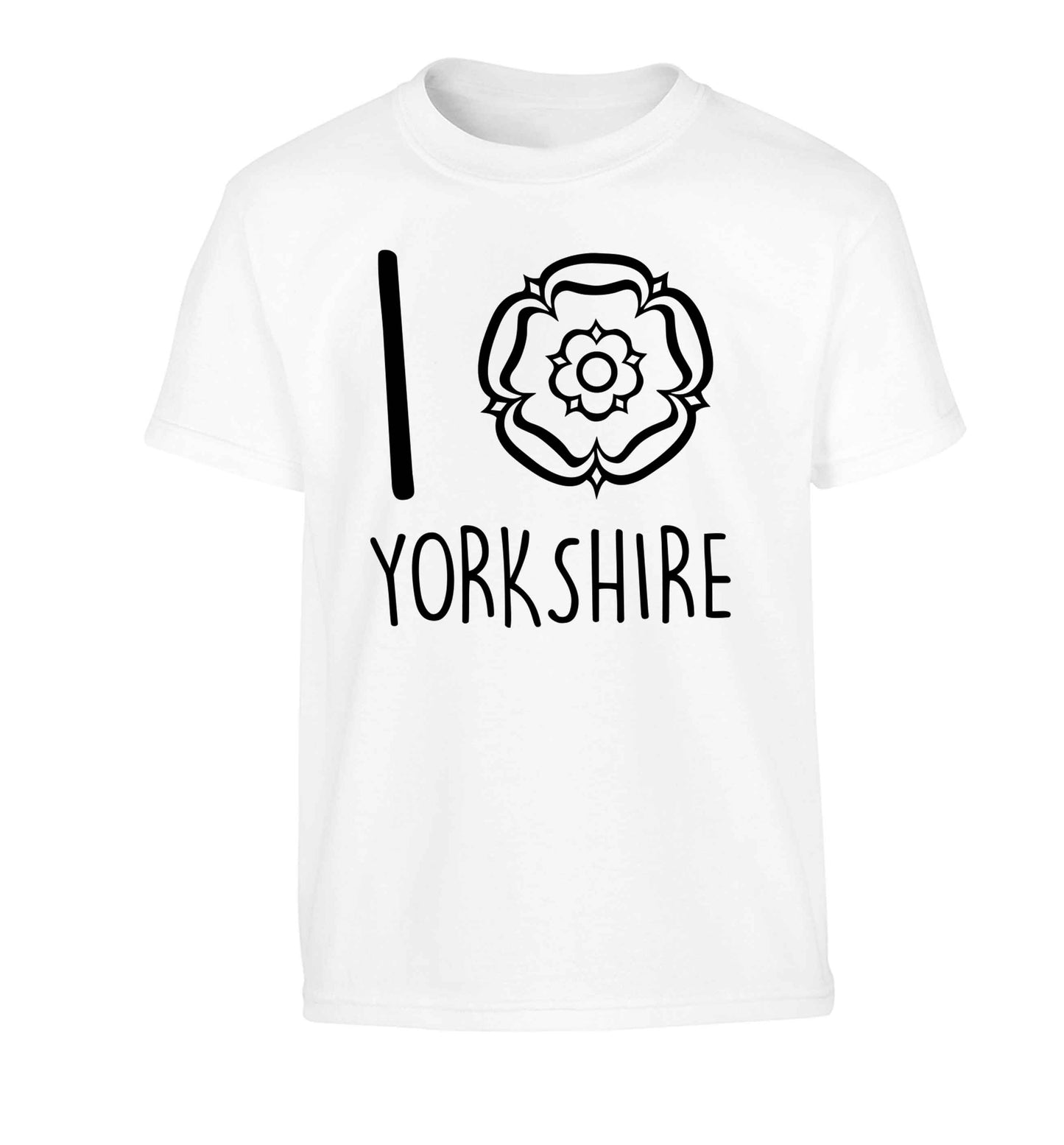 I love Yorkshire Children's white Tshirt 12-13 Years