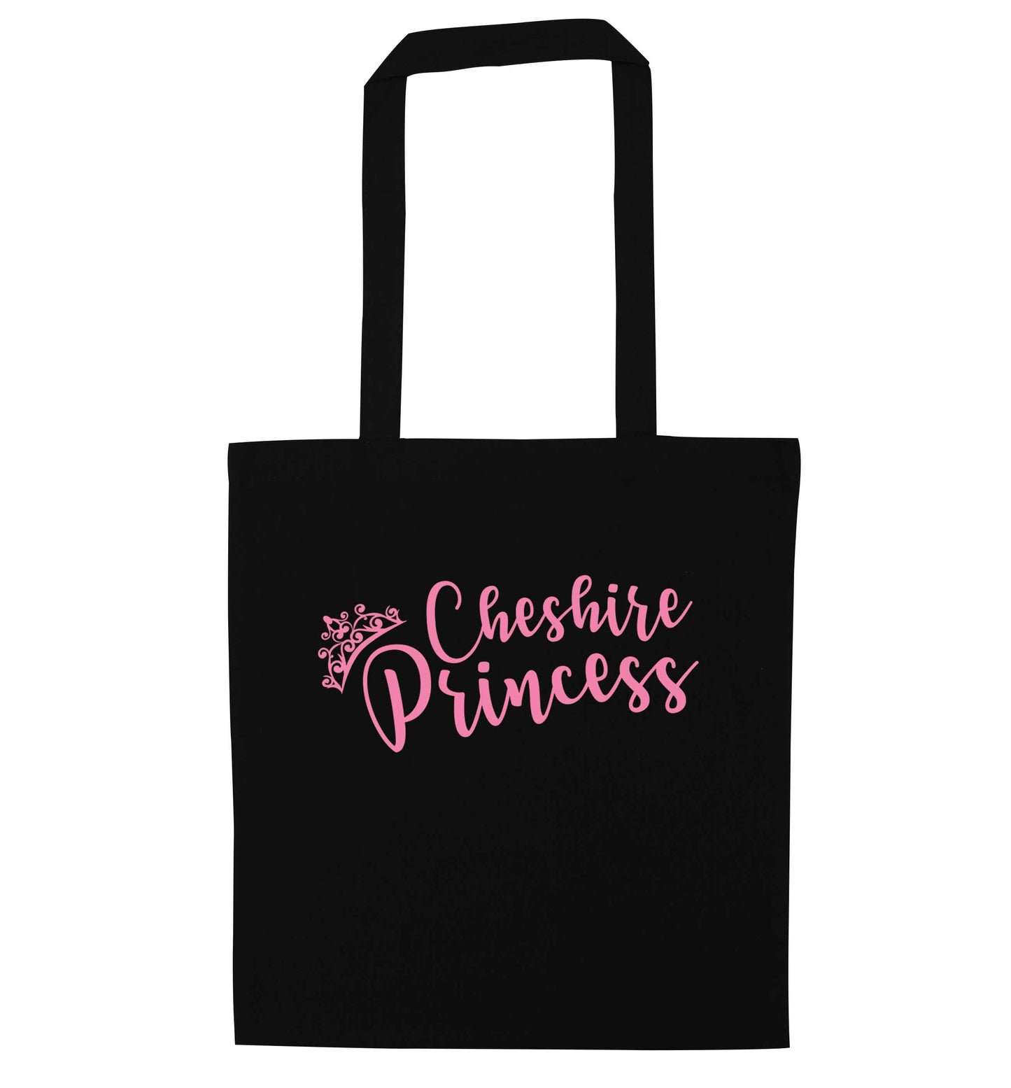Cheshire princess black tote bag
