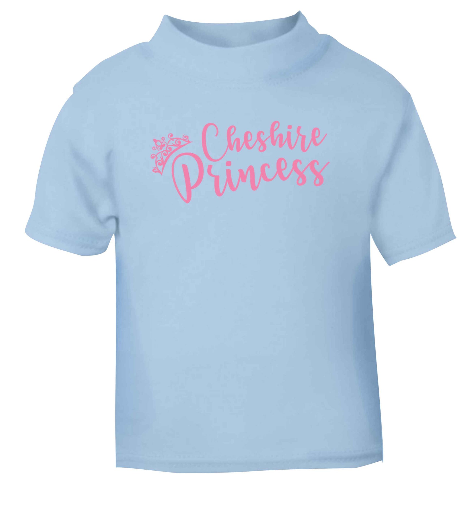 Cheshire princess light blue Baby Toddler Tshirt 2 Years