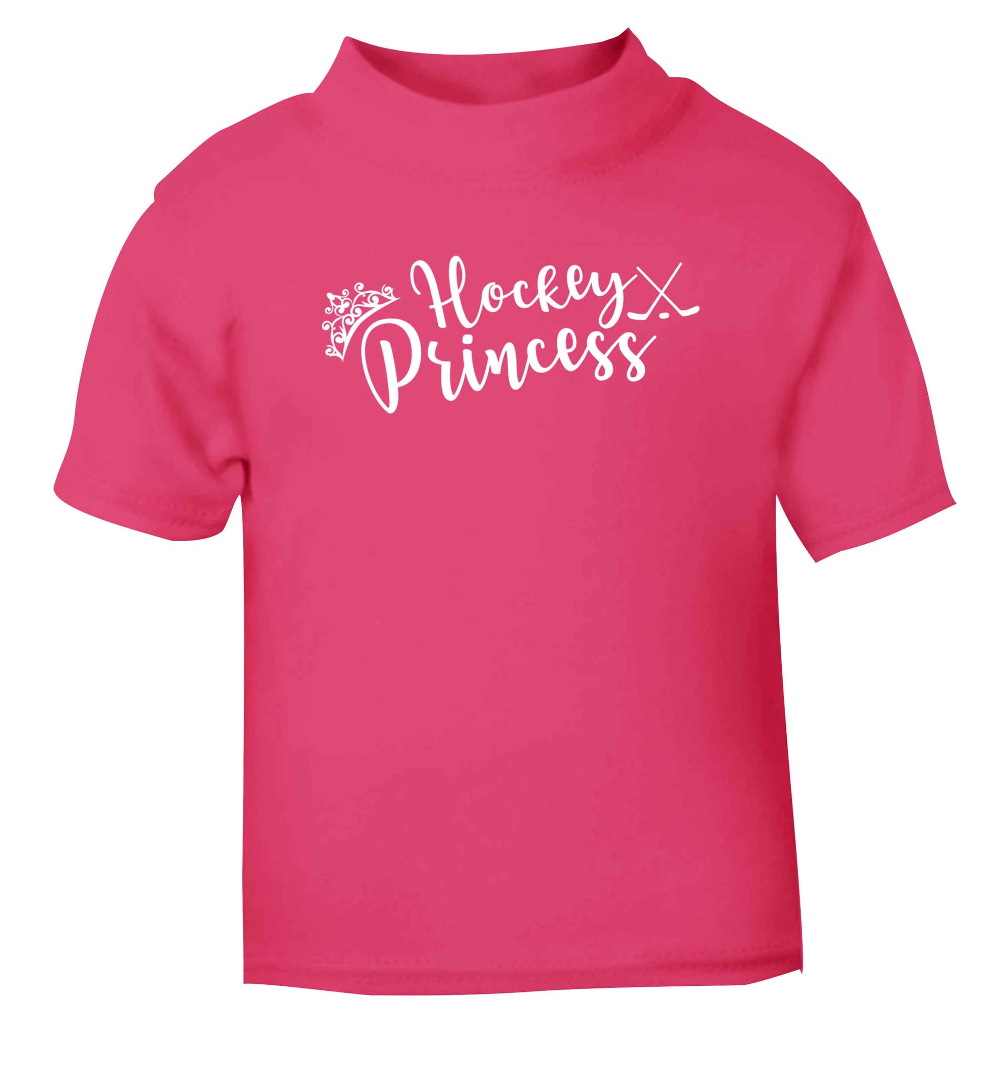 Hockey princess pink Baby Toddler Tshirt 2 Years
