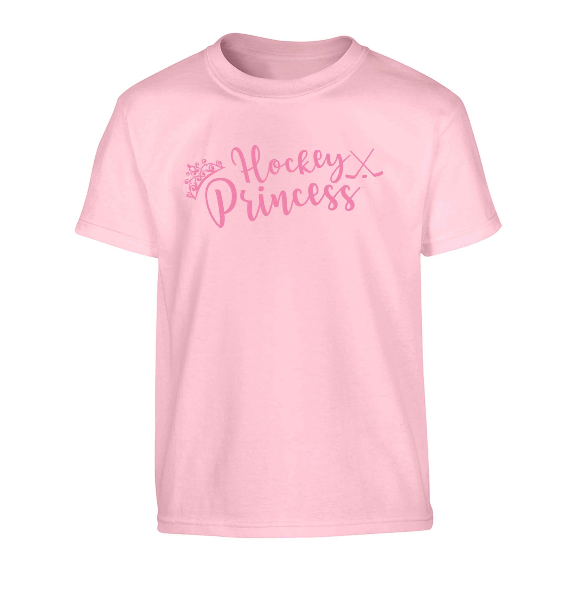 Hockey princess Children's light pink Tshirt 12-13 Years