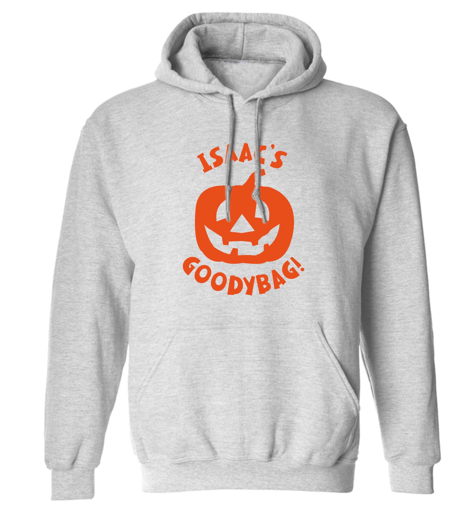 Pumpkin on Way adults unisex grey hoodie 2XL