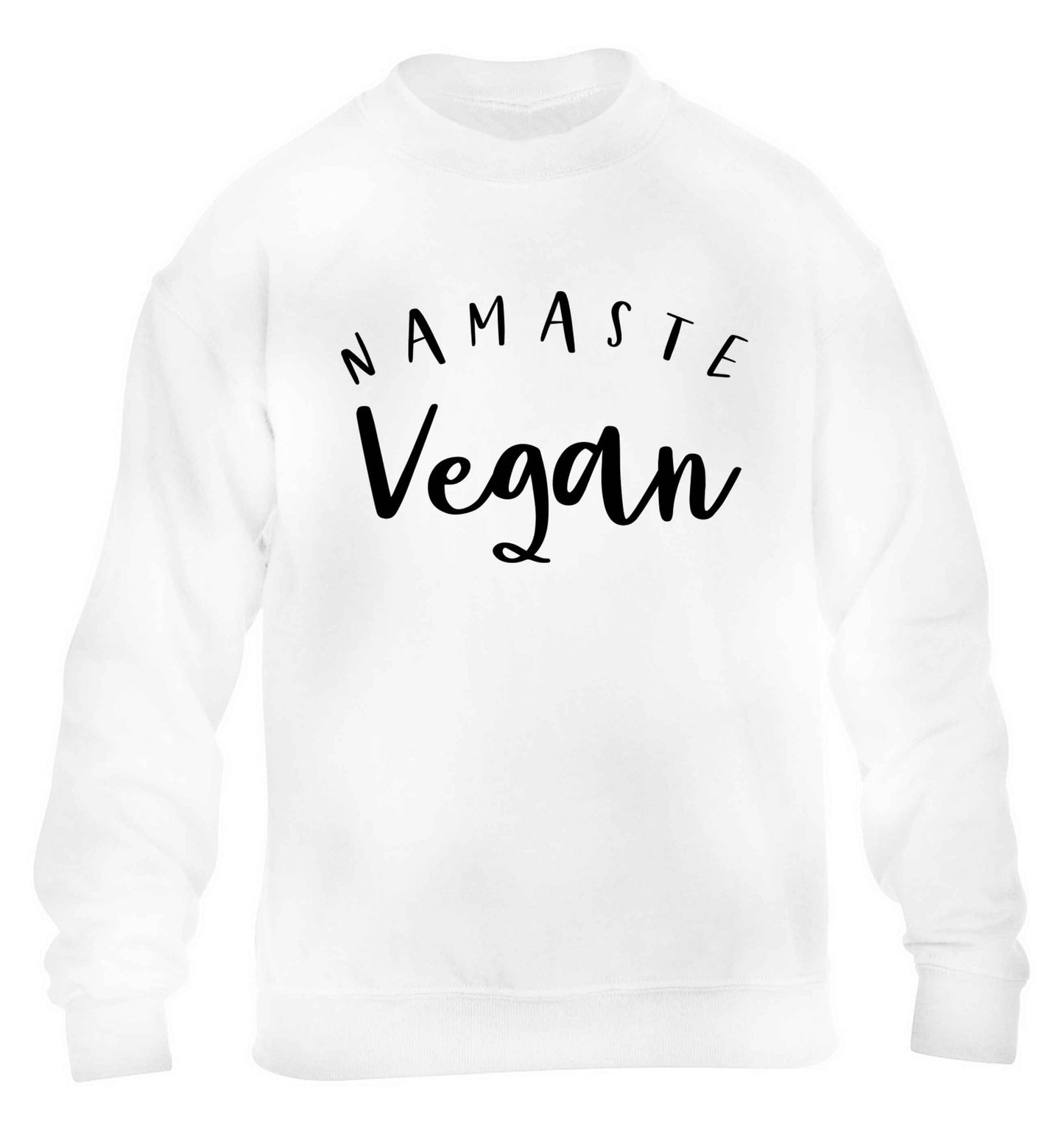 Namaste vegan children's white sweater 12-13 Years