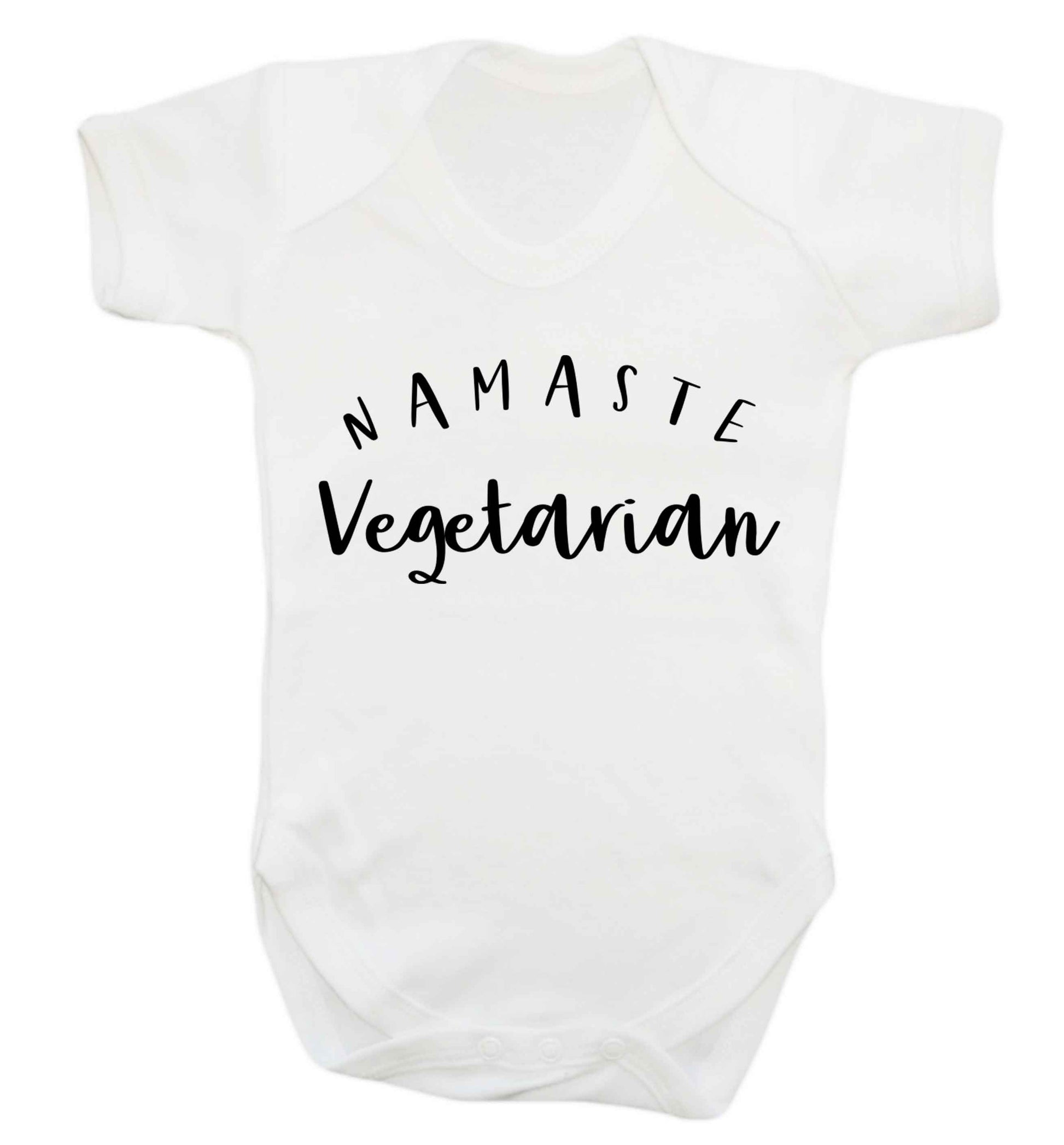 Namaste vegetarian Baby Vest white 18-24 months