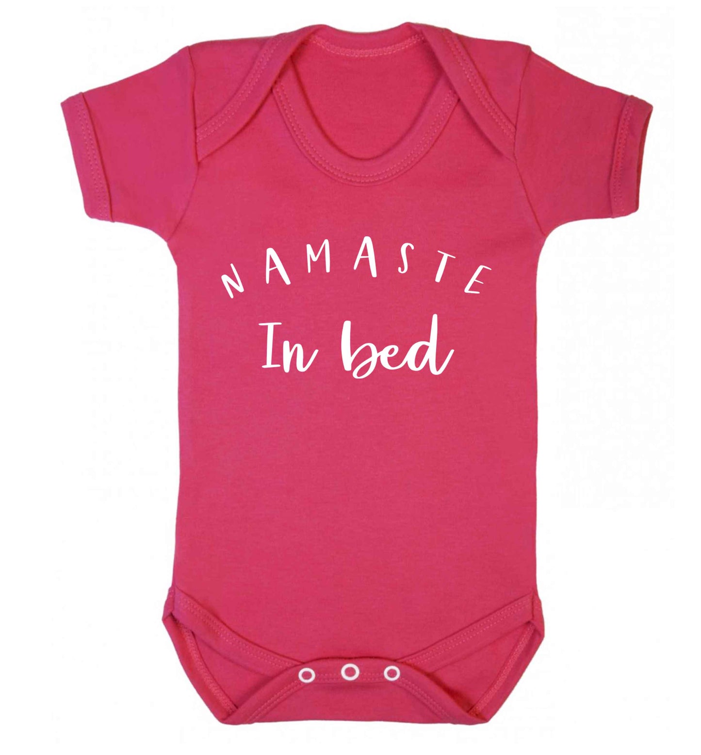Namaste in bed Baby Vest dark pink 18-24 months