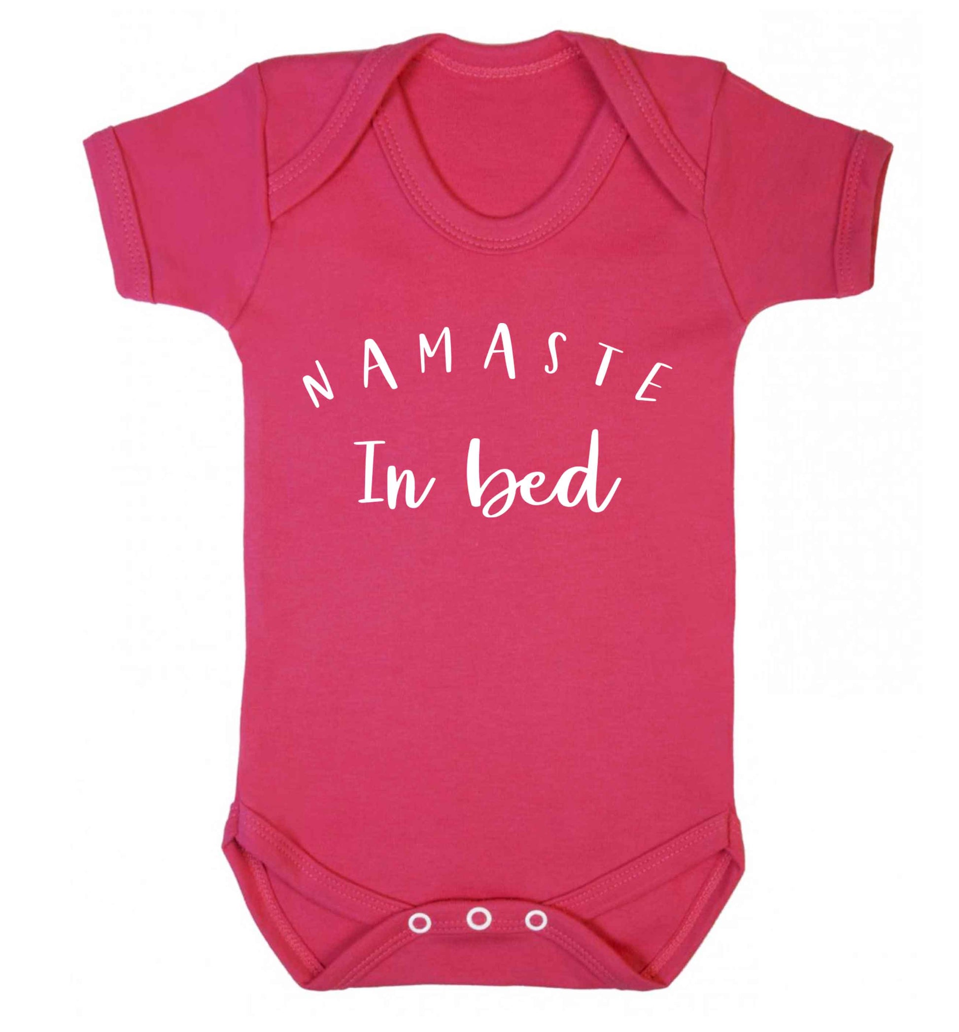 Namaste in bed Baby Vest dark pink 18-24 months