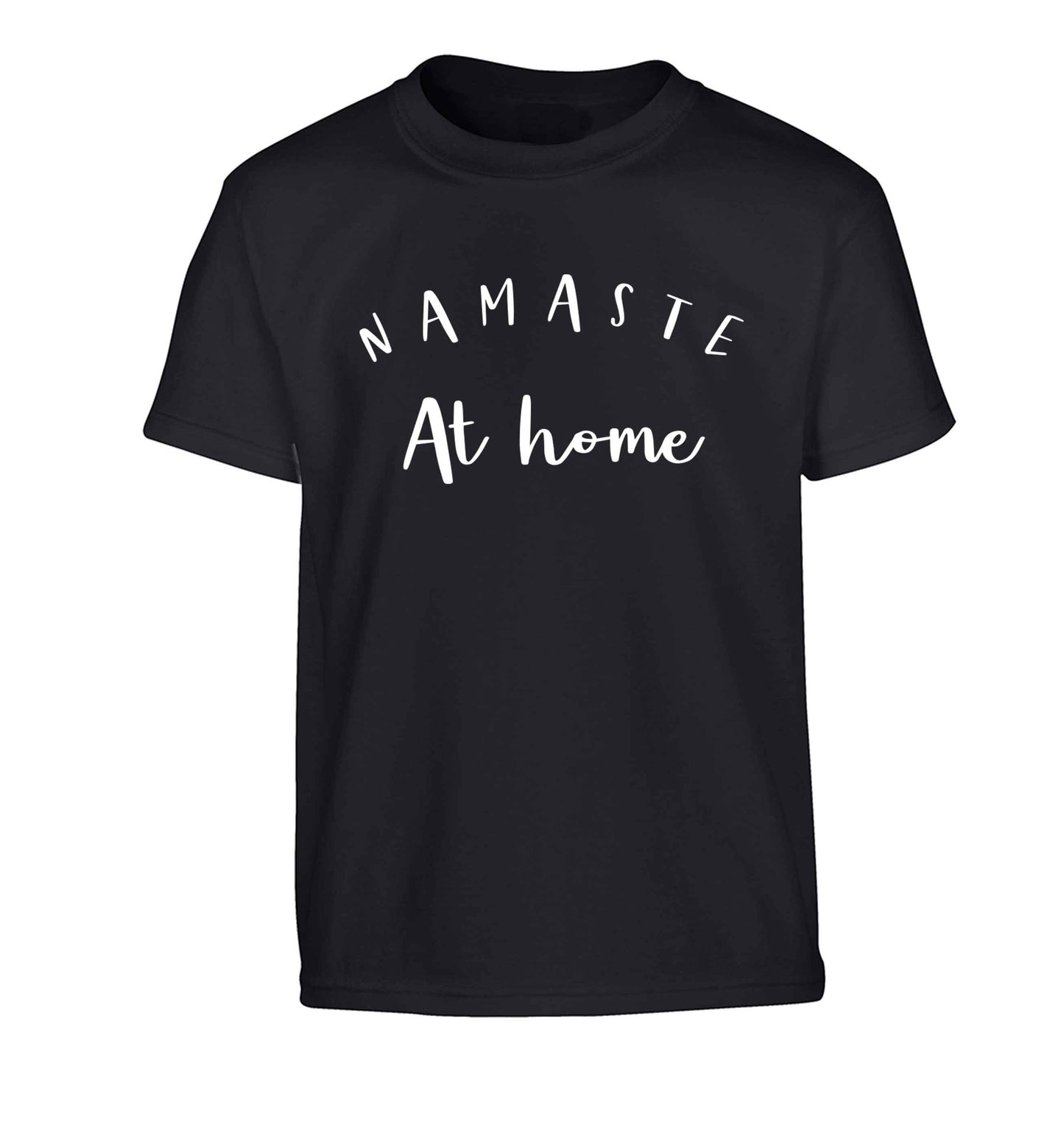 Namaste at home Children's black Tshirt 12-13 Years