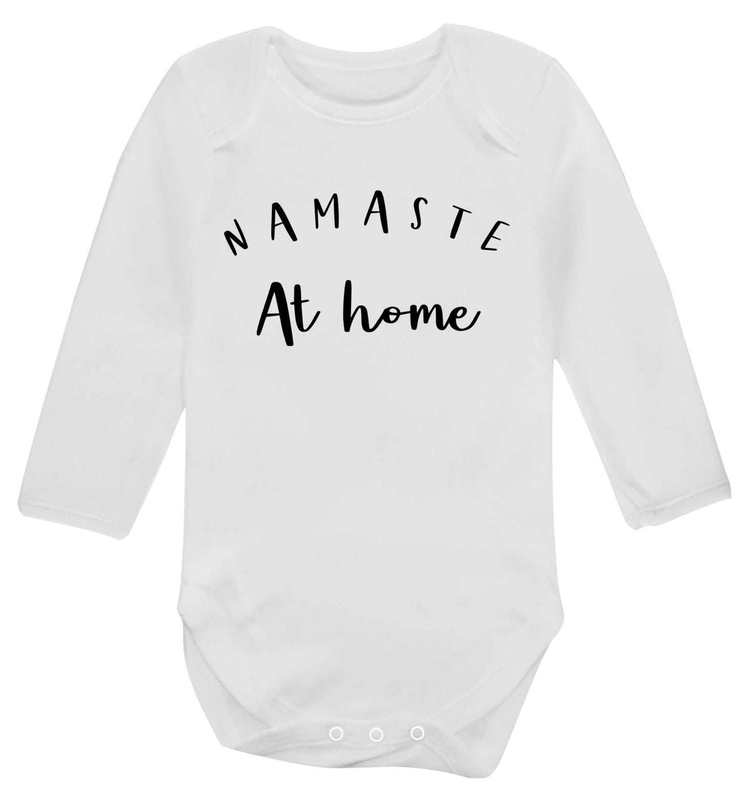 Namaste at home Baby Vest long sleeved white 6-12 months