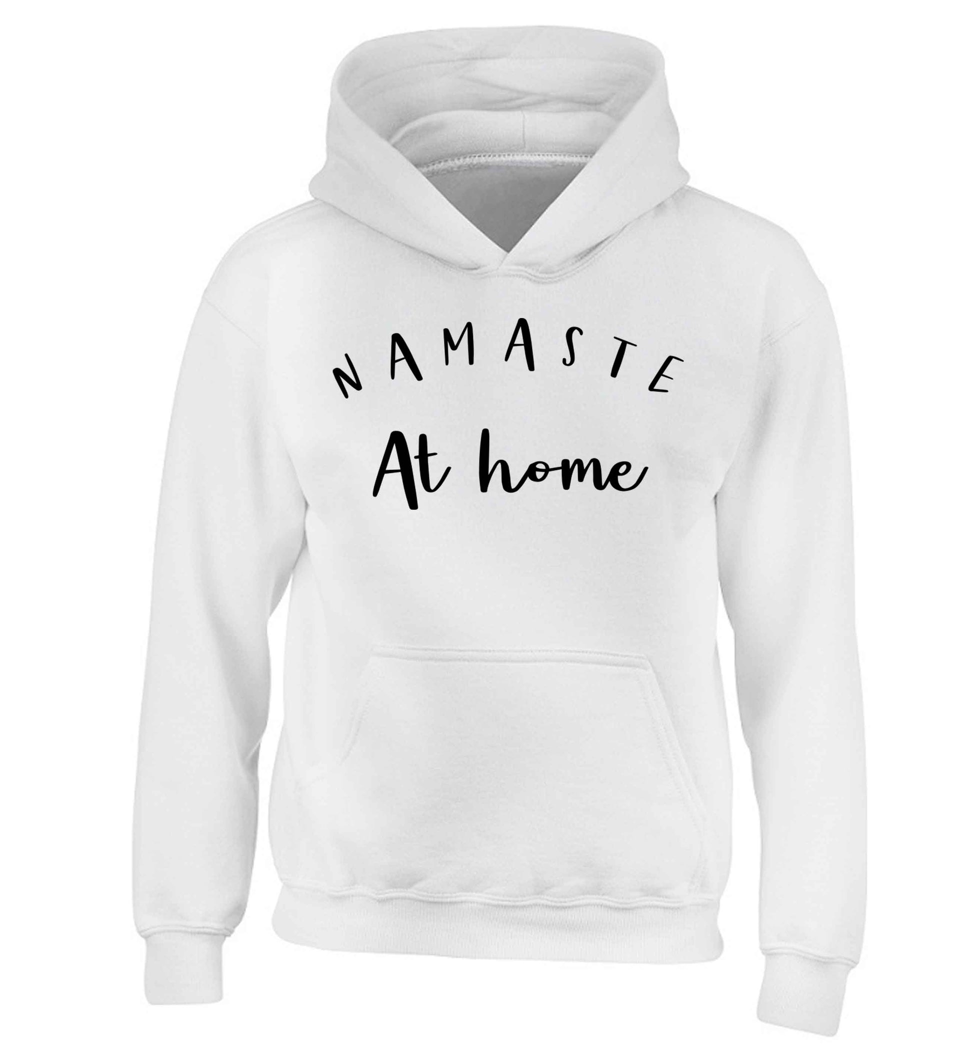 Namaste at home children's white hoodie 12-13 Years