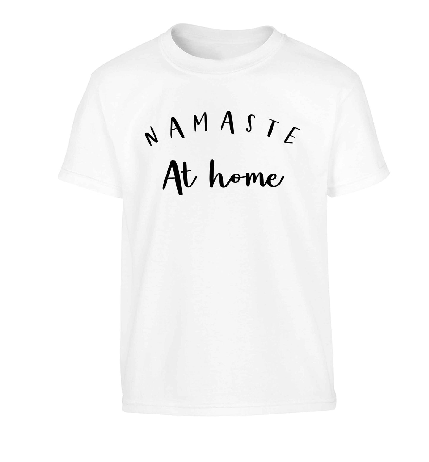 Namaste at home Children's white Tshirt 12-13 Years