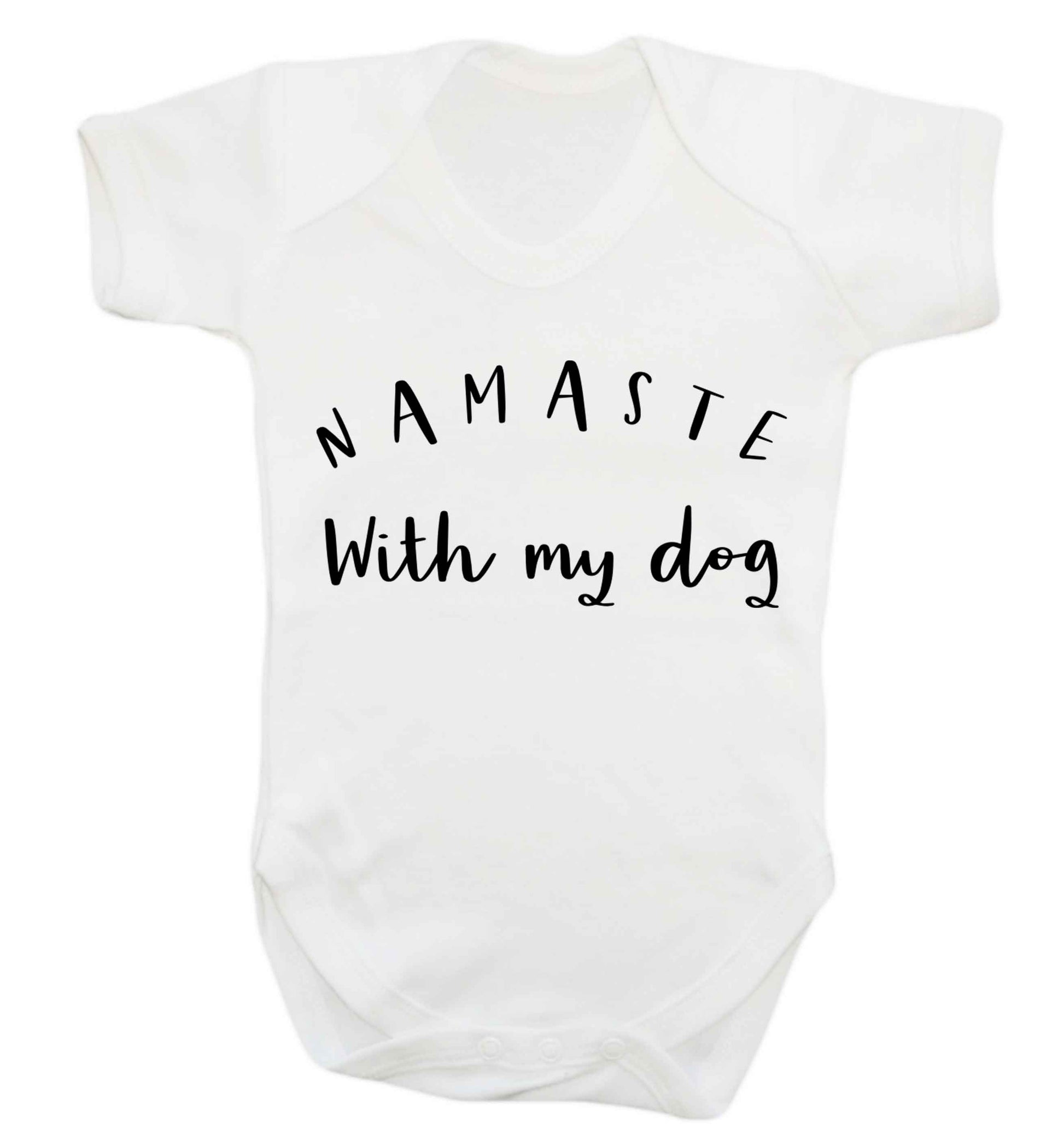 Namaste with my dog Baby Vest white 18-24 months