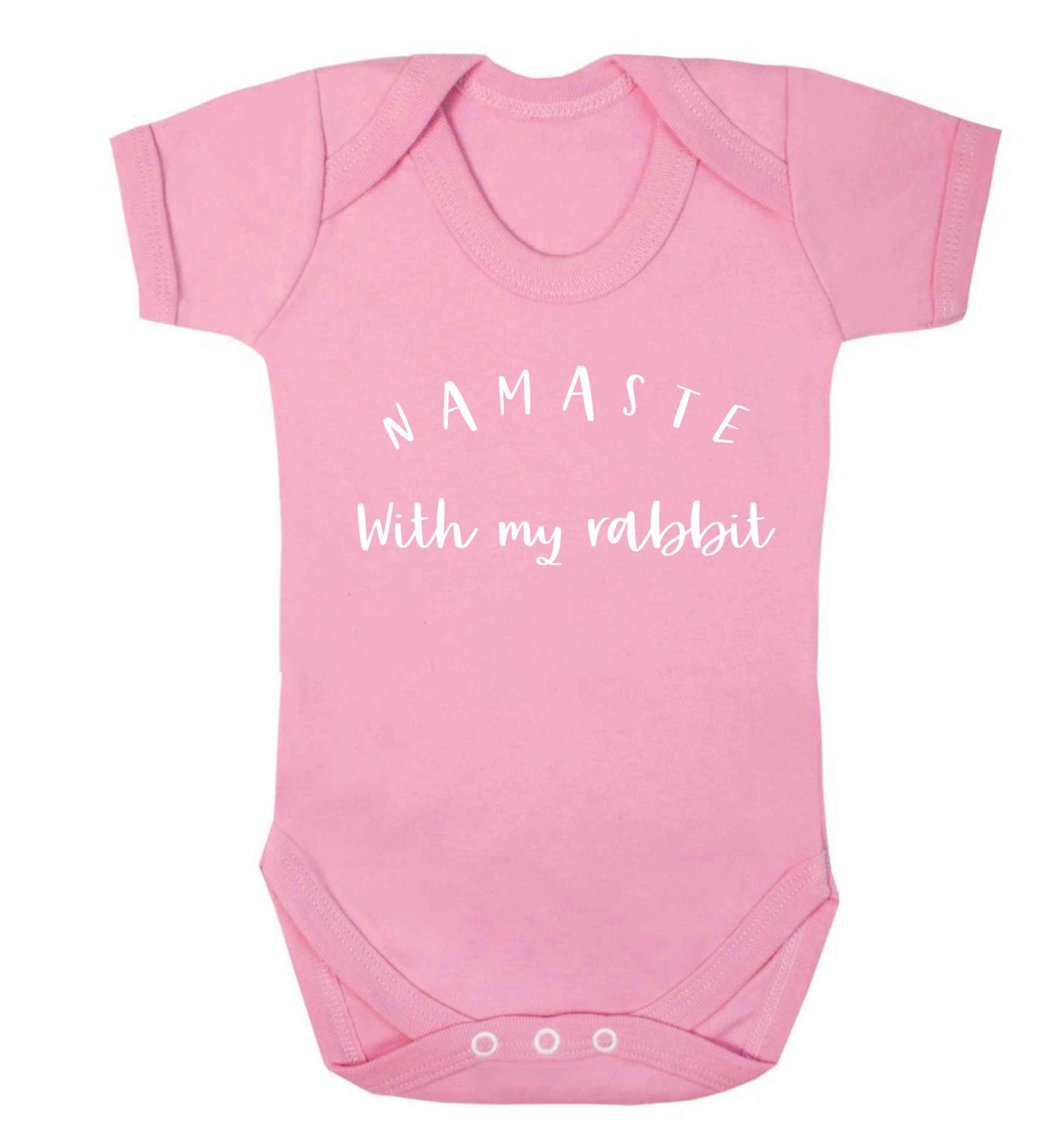 Namaste with my rabbit Baby Vest pale pink 18-24 months
