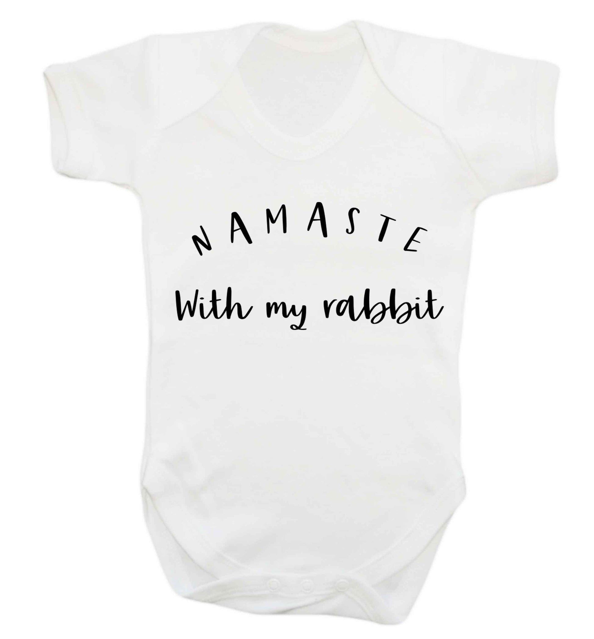 Namaste with my rabbit Baby Vest white 18-24 months