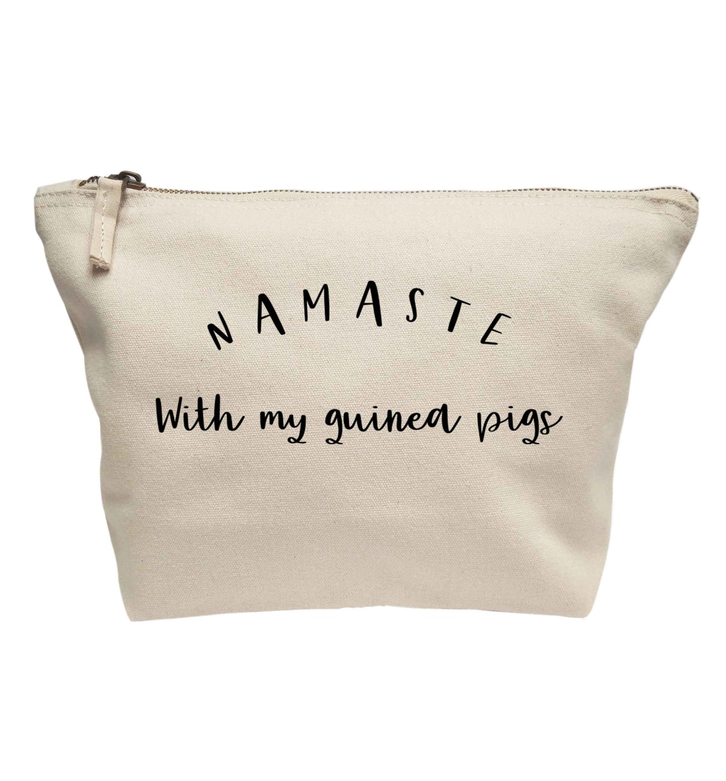 Namaste with my guinea pigs | makeup / wash bag