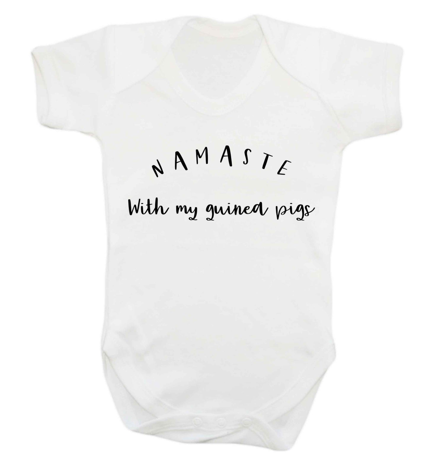 Namaste with my guinea pigs Baby Vest white 18-24 months