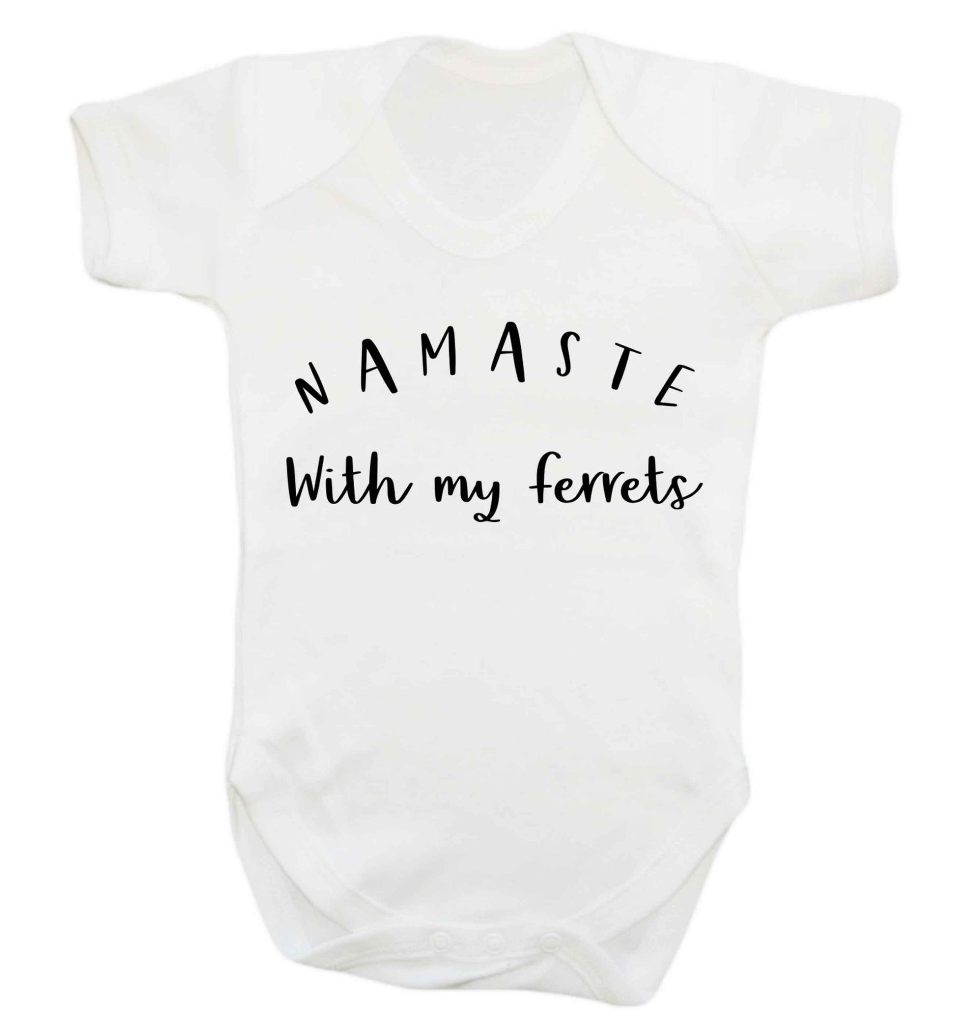 Namaste with my ferrets Baby Vest white 18-24 months