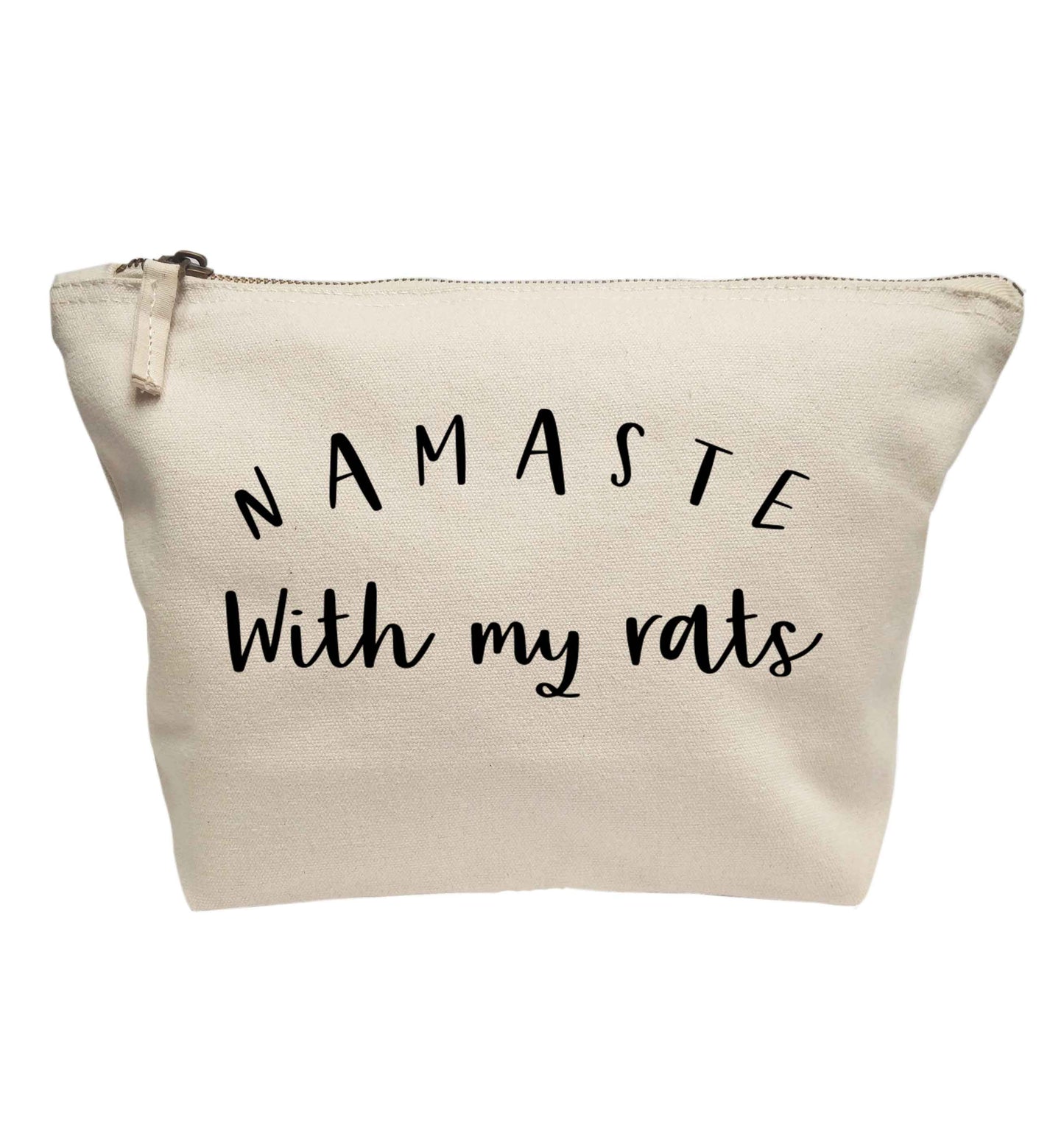 Namaste with my rats | makeup / wash bag