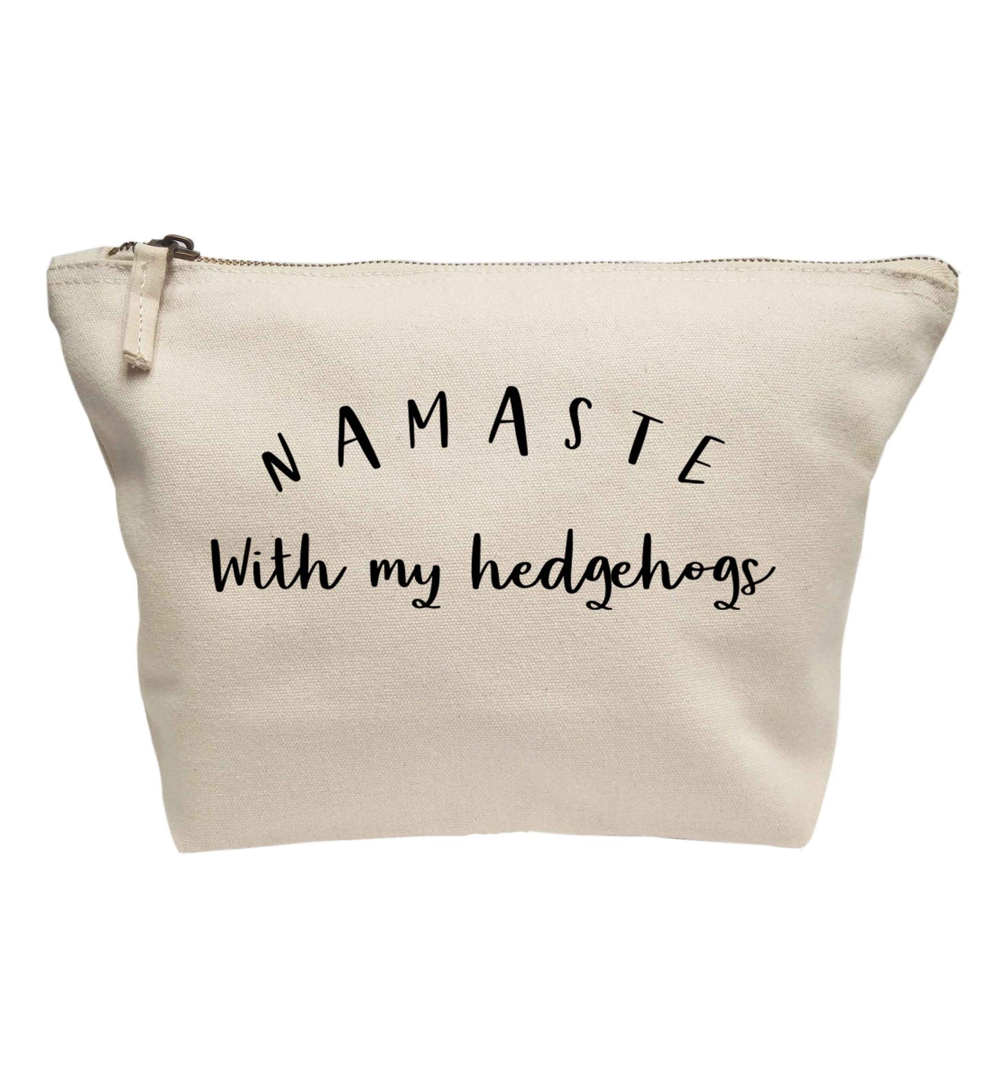 Namaste with my hedgehog | makeup / wash bag