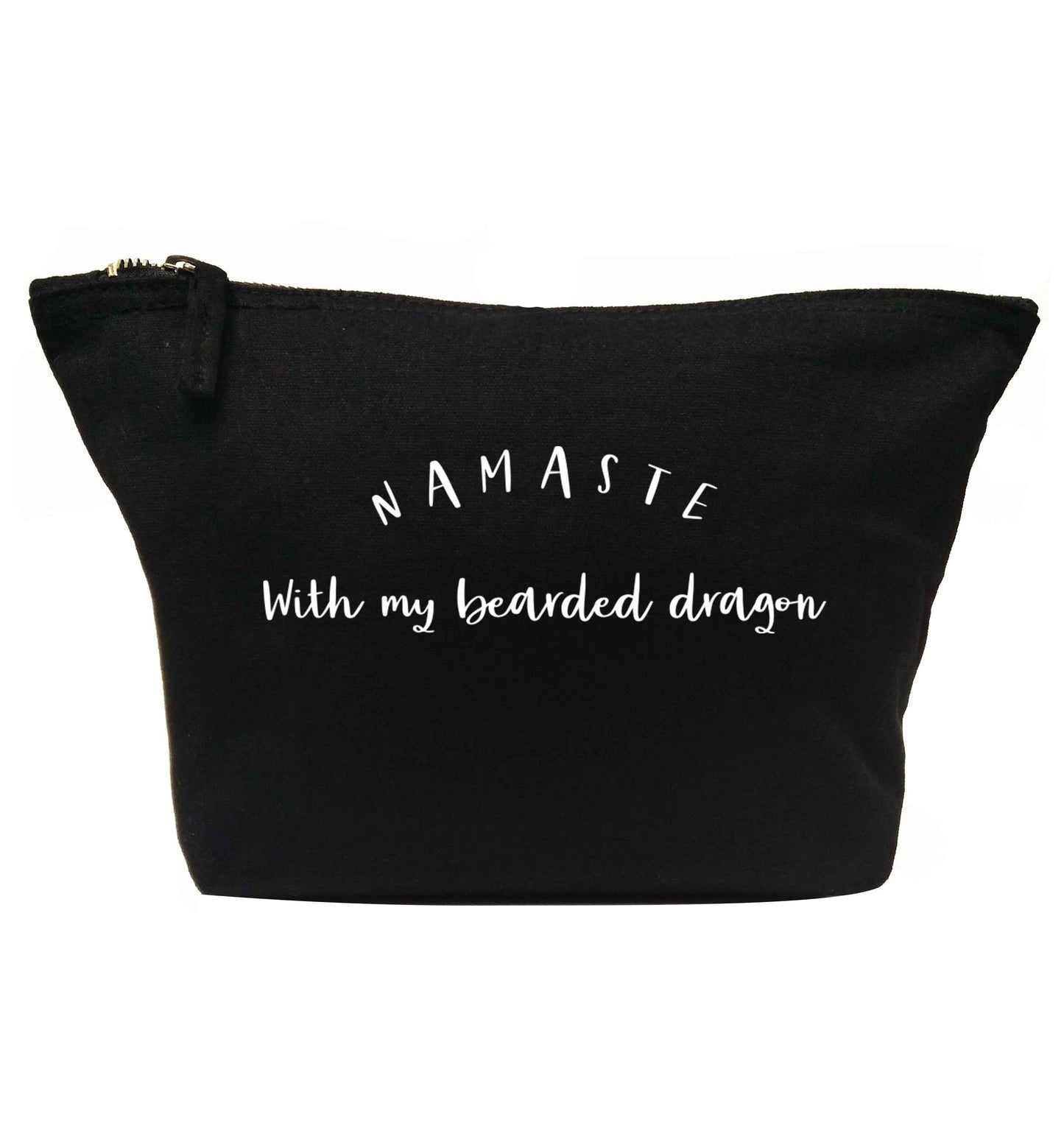 Namaste with my bearded dragon | makeup / wash bag