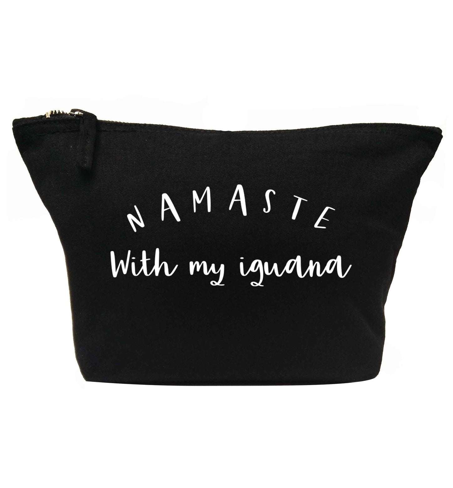 Namaste with my iguana | makeup / wash bag