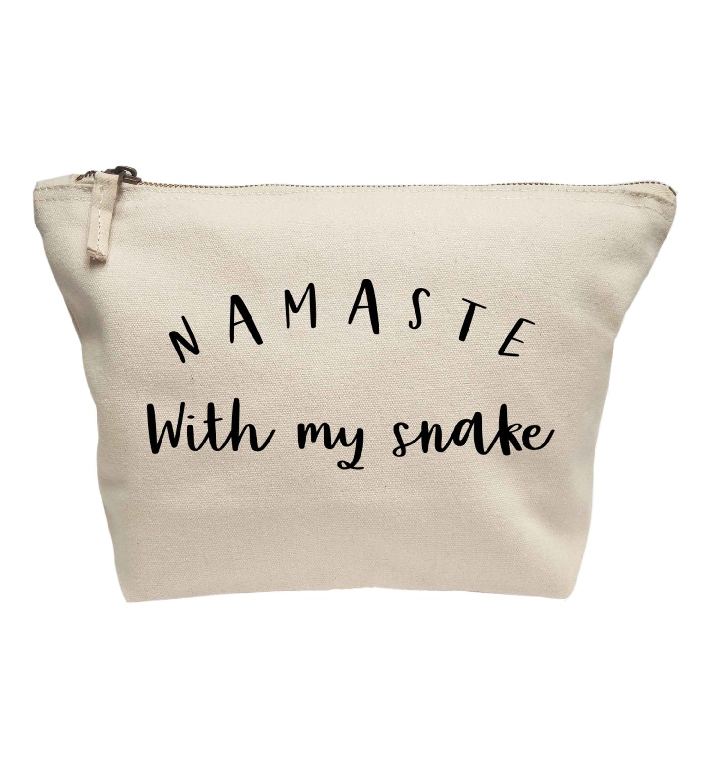 Namaste with my snake | makeup / wash bag