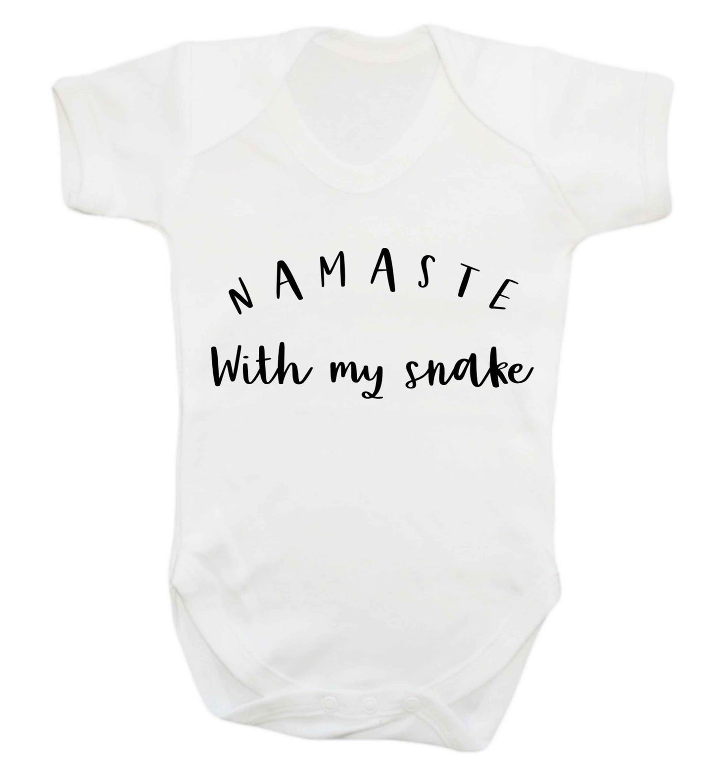 Namaste with my snake Baby Vest white 18-24 months