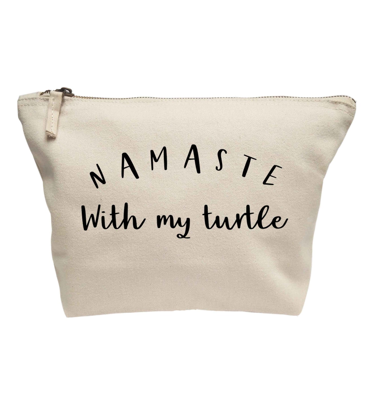 Namaste with my turtle | makeup / wash bag