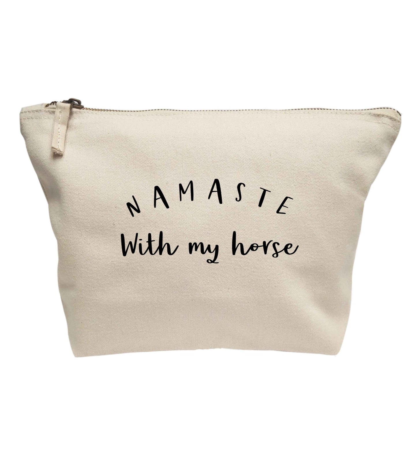 Namaste with my horse | Makeup / wash bag