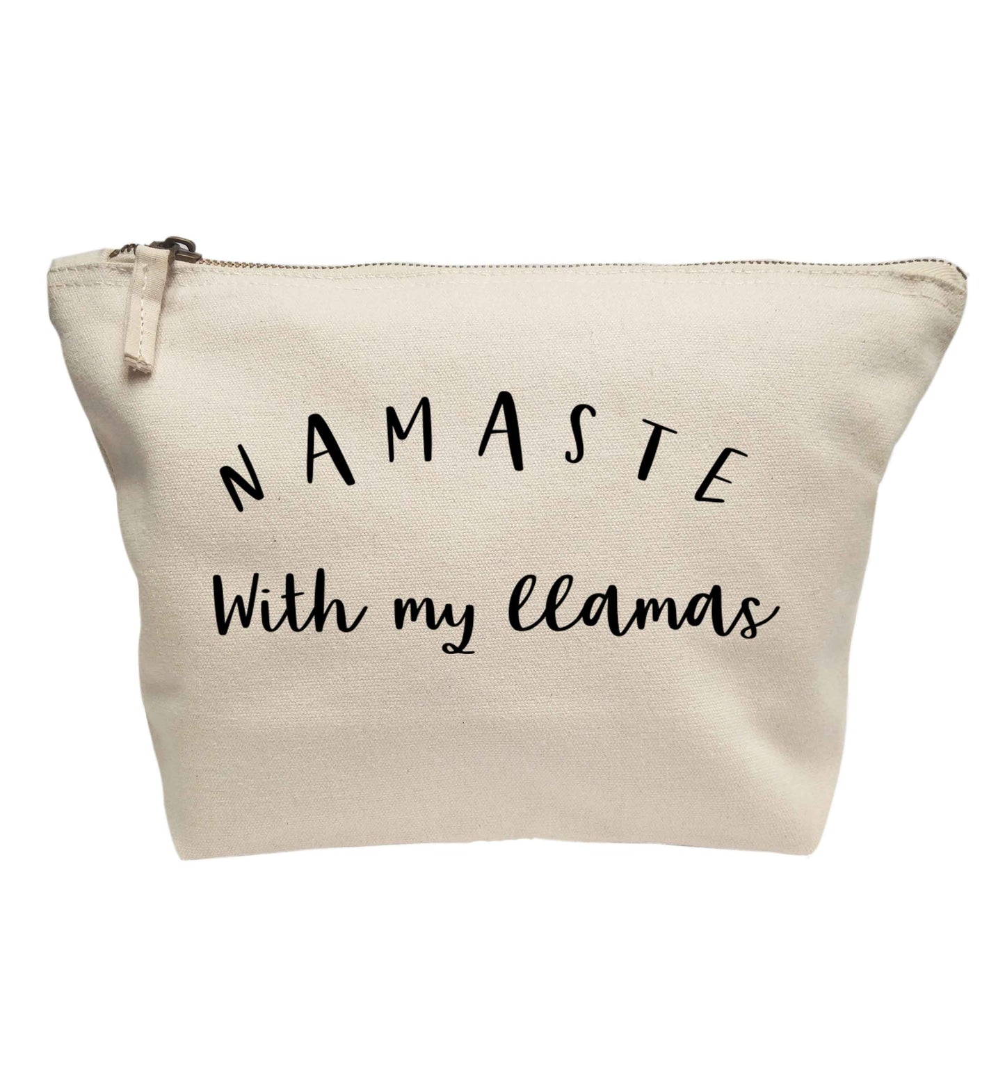Namaste with my llamas | makeup / wash bag