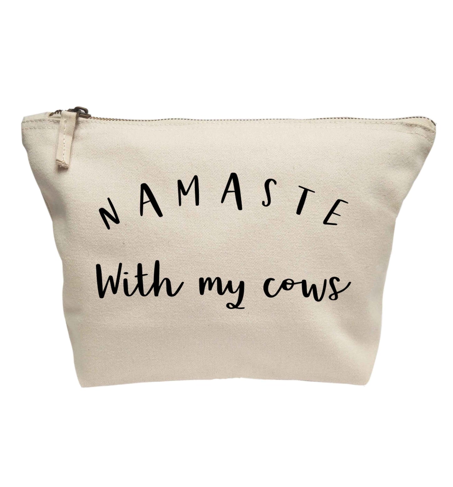 Namaste with my cows | makeup / wash bag