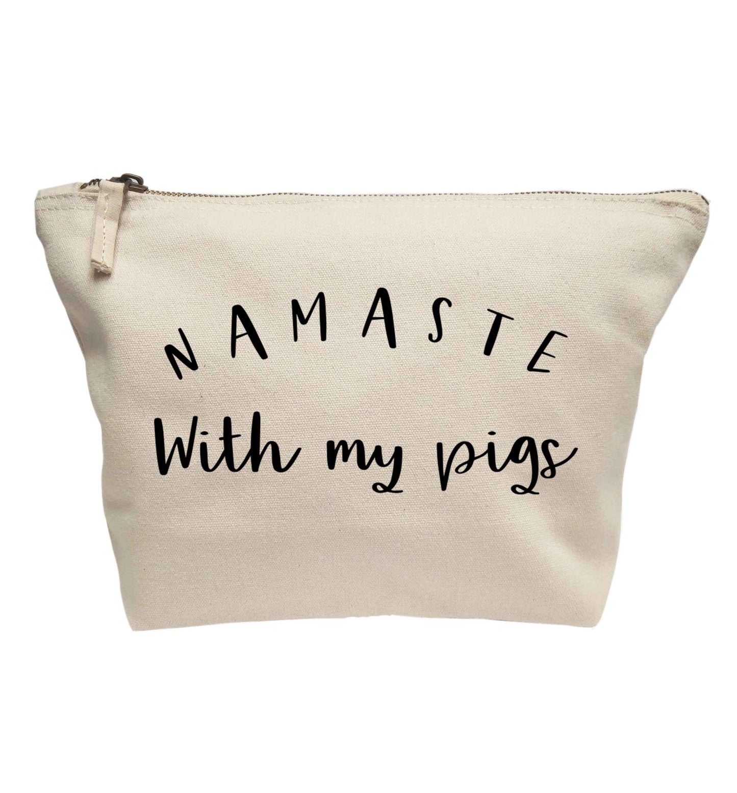 Namaste with my pigs | makeup / wash bag