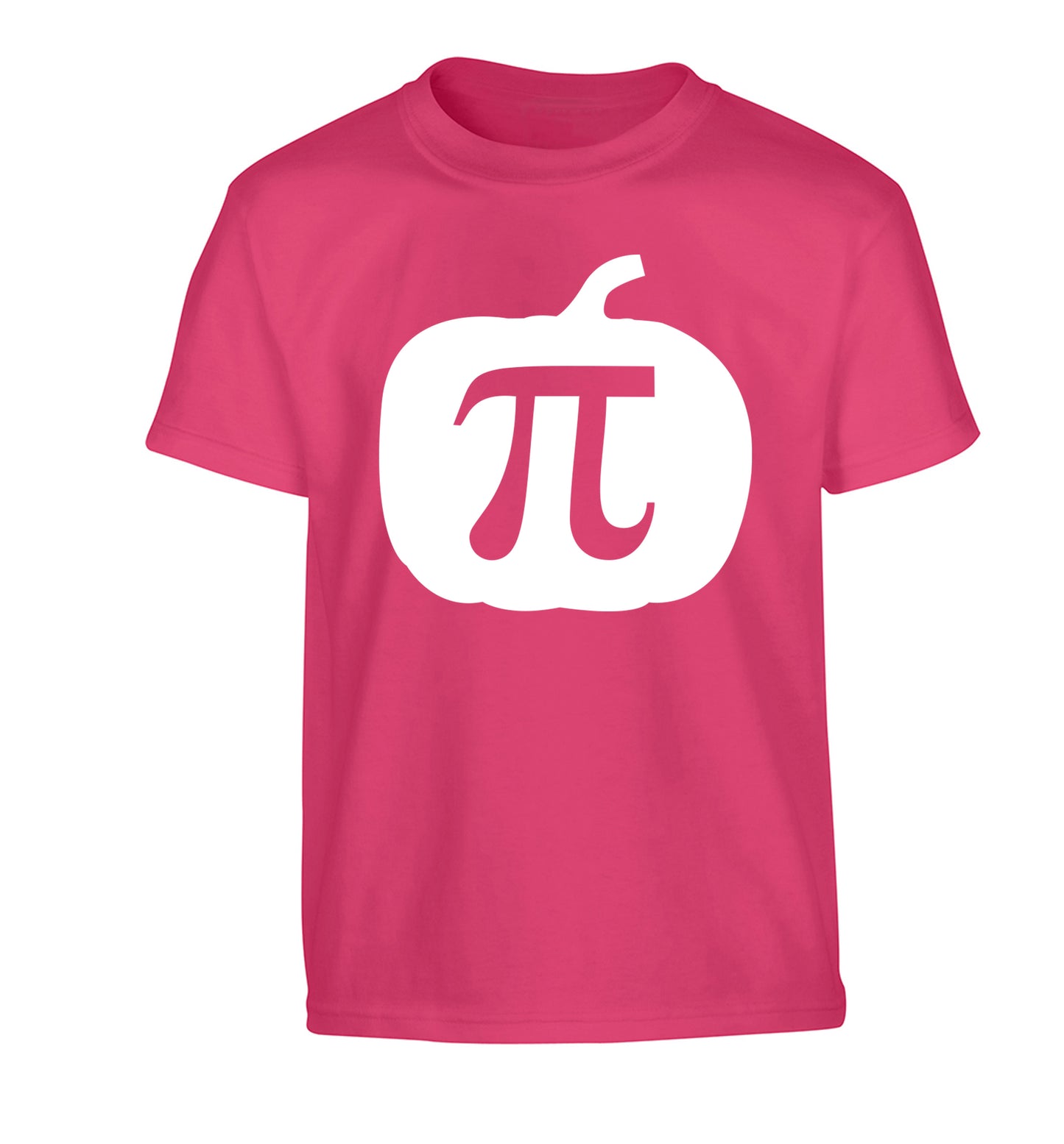 Pumpkin Pi Children's pink Tshirt 12-13 Years