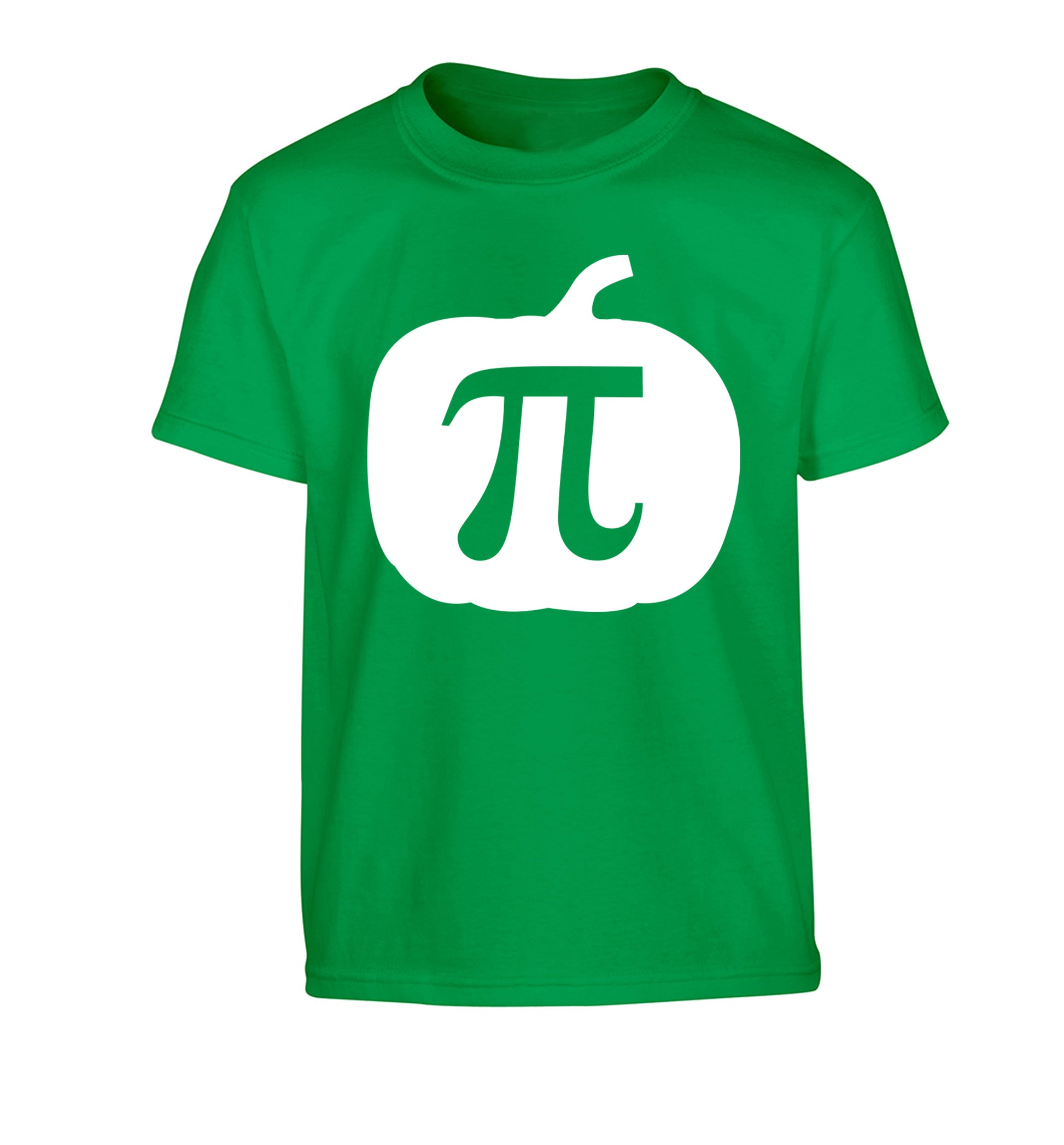 Pumpkin Pi Children's green Tshirt 12-13 Years