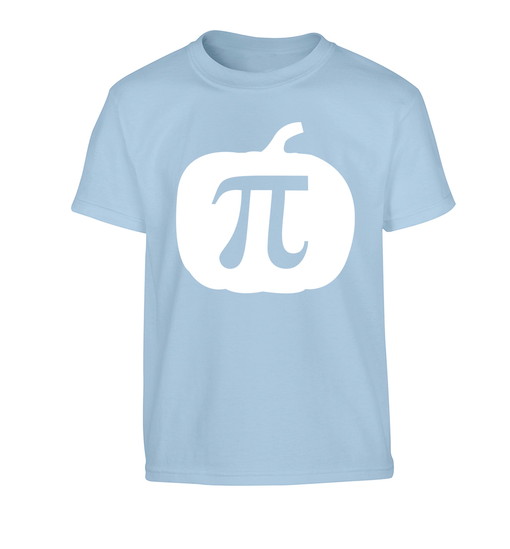 Pumpkin Pi Children's light blue Tshirt 12-13 Years