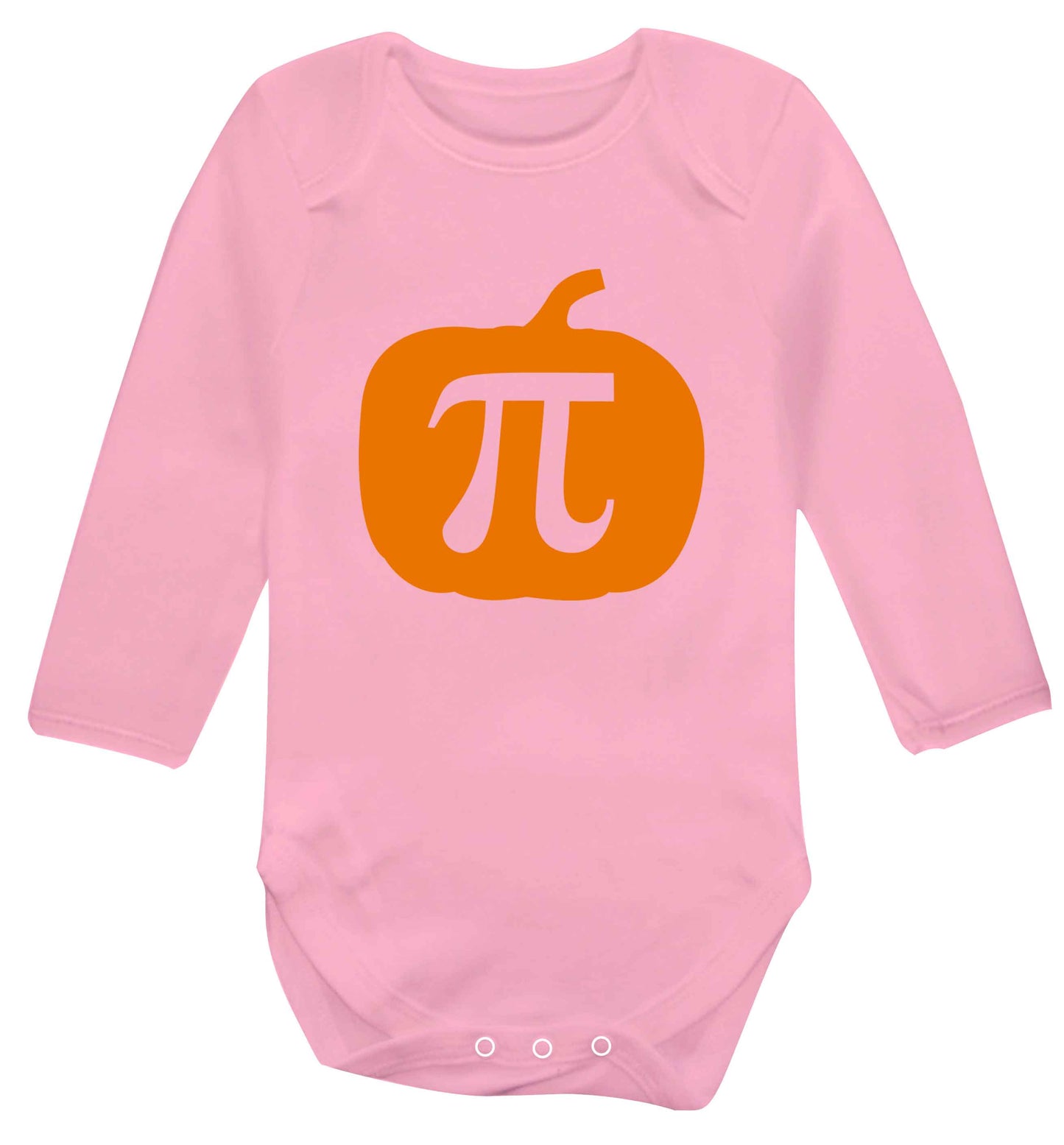 Pumpkin Pie baby vest long sleeved pale pink 6-12 months
