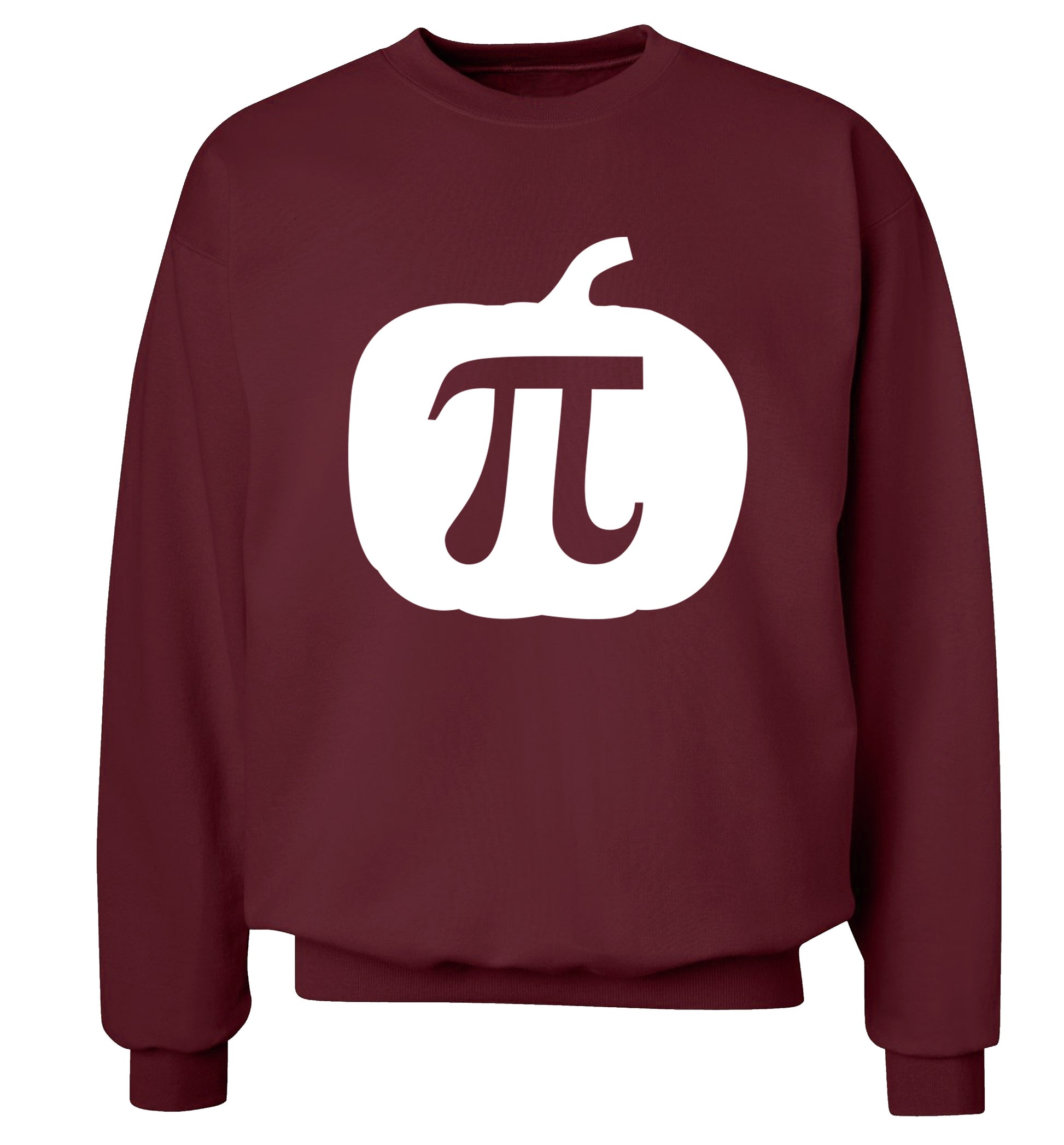 Pumpkin Pi Adult's unisex maroon Sweater 2XL