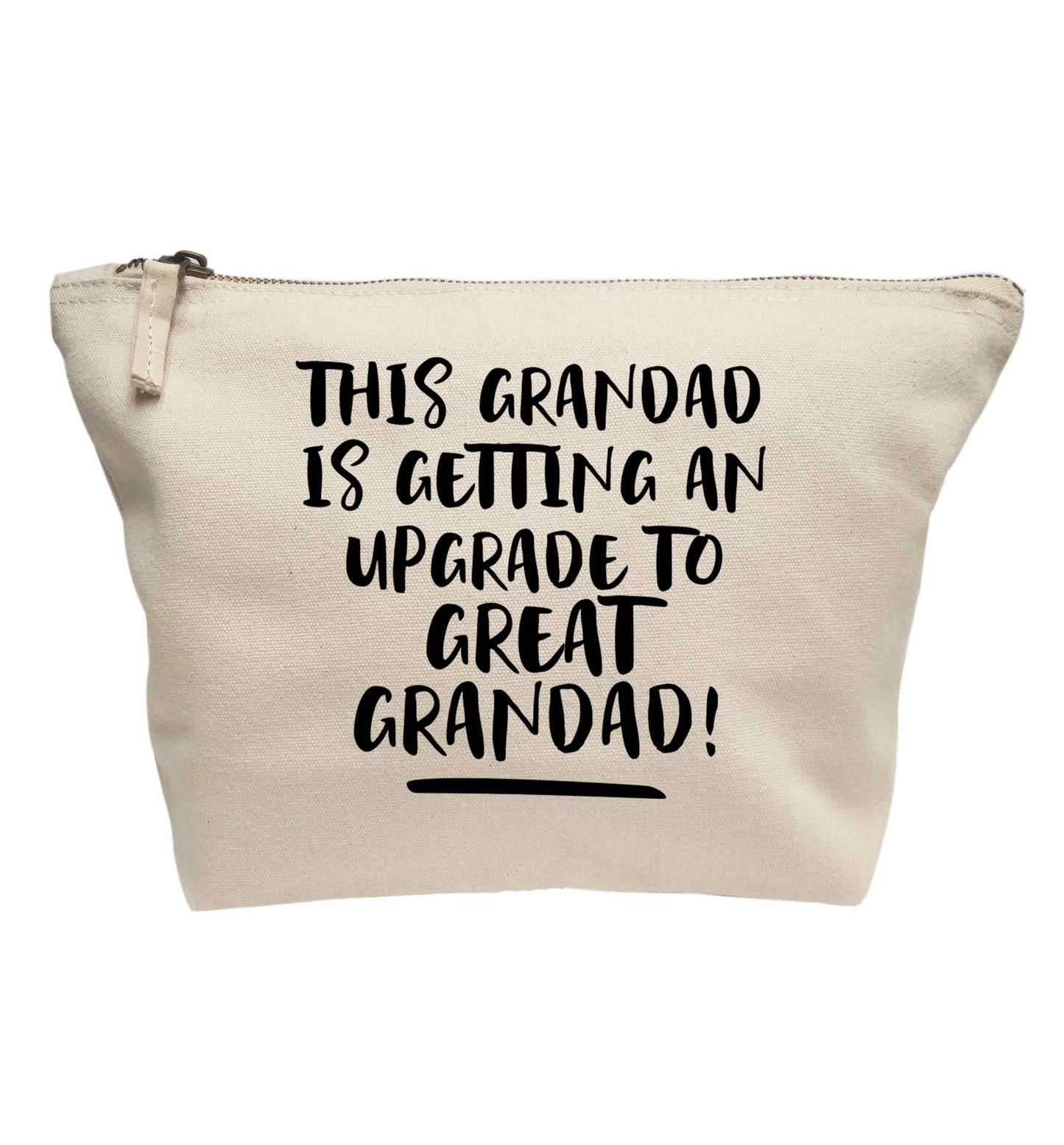 This grandad is getting an upgrade to great grandad! | makeup / wash bag