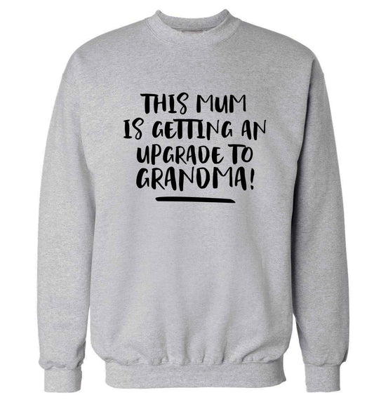 This mum is getting an upgrade to grandma! Adult's unisex grey Sweater 2XL