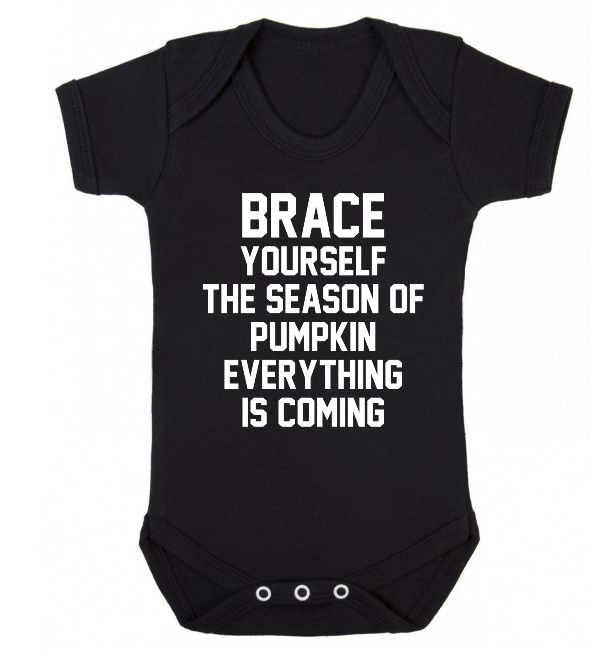 Brace yourself the season of pumpkin everything is coming Baby Vest black 18-24 months