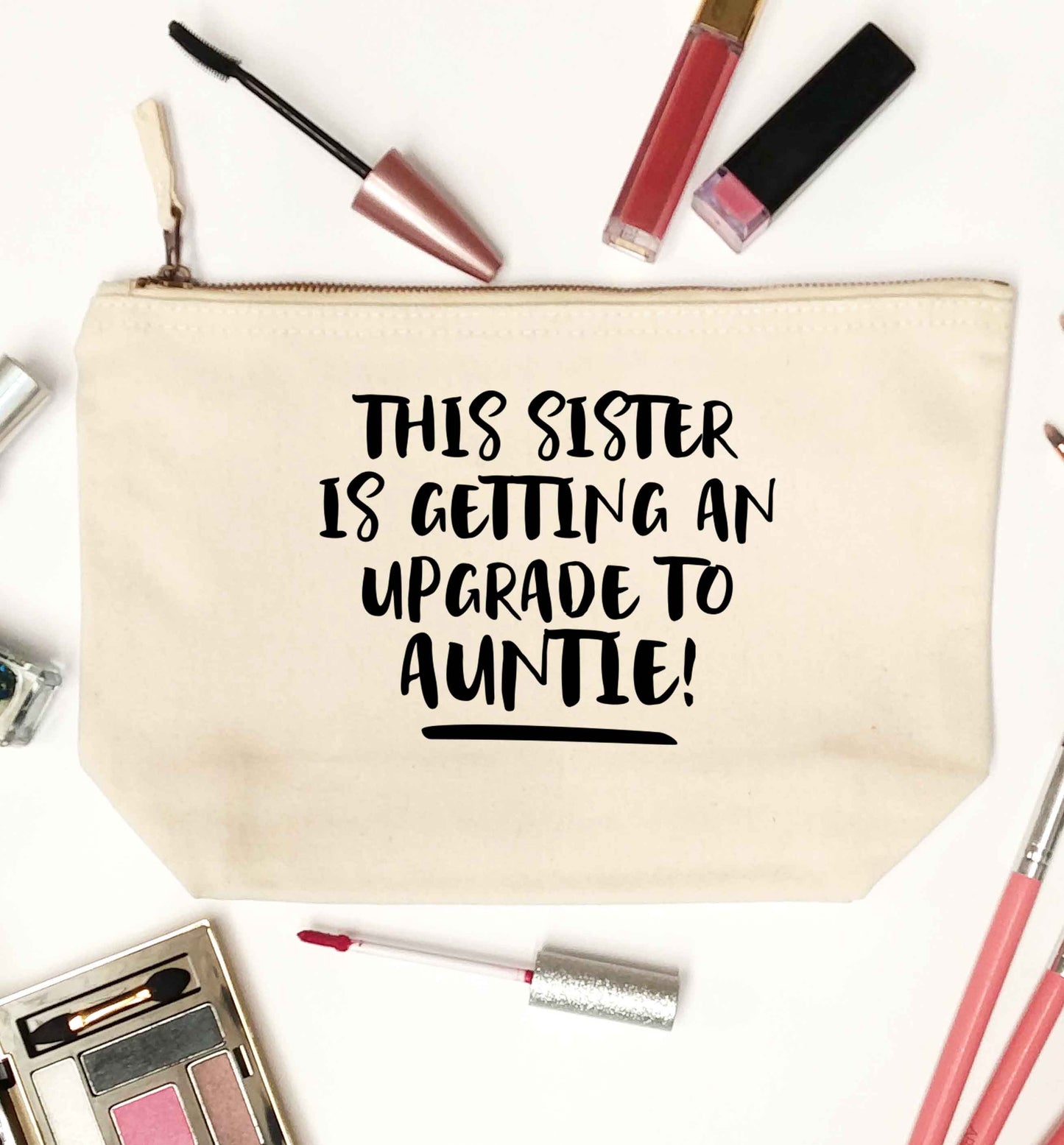 This sister is getting an upgrade to auntie! natural makeup bag