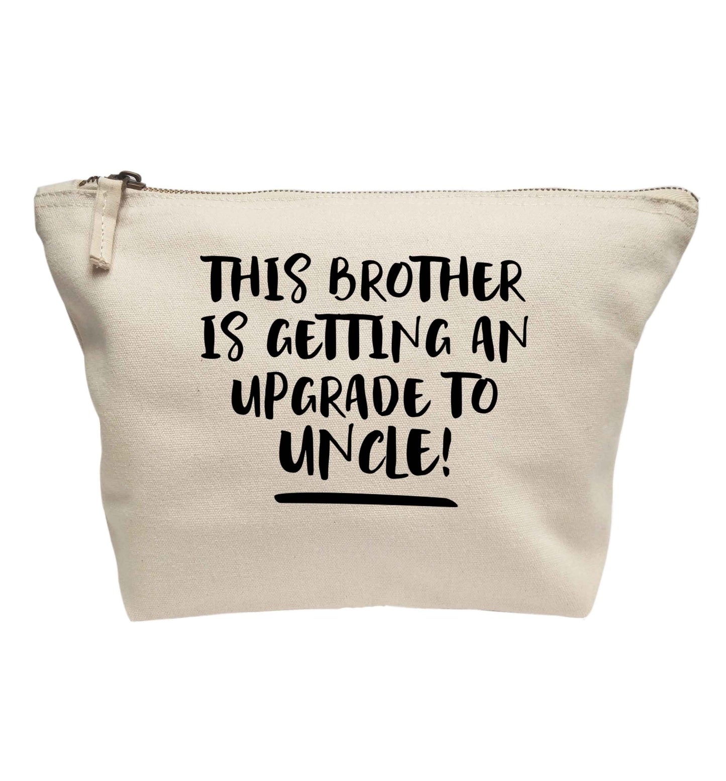 This brother is getting an upgrade to uncle! | makeup / wash bag