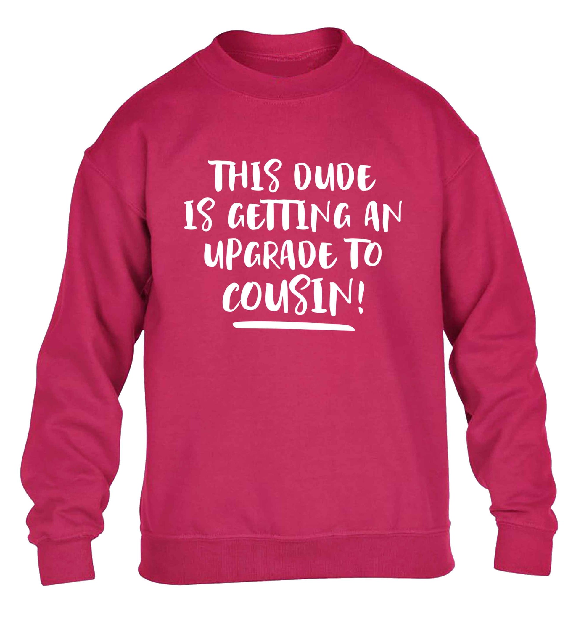 This dude is getting an upgrade to cousin! children's pink sweater 12-13 Years