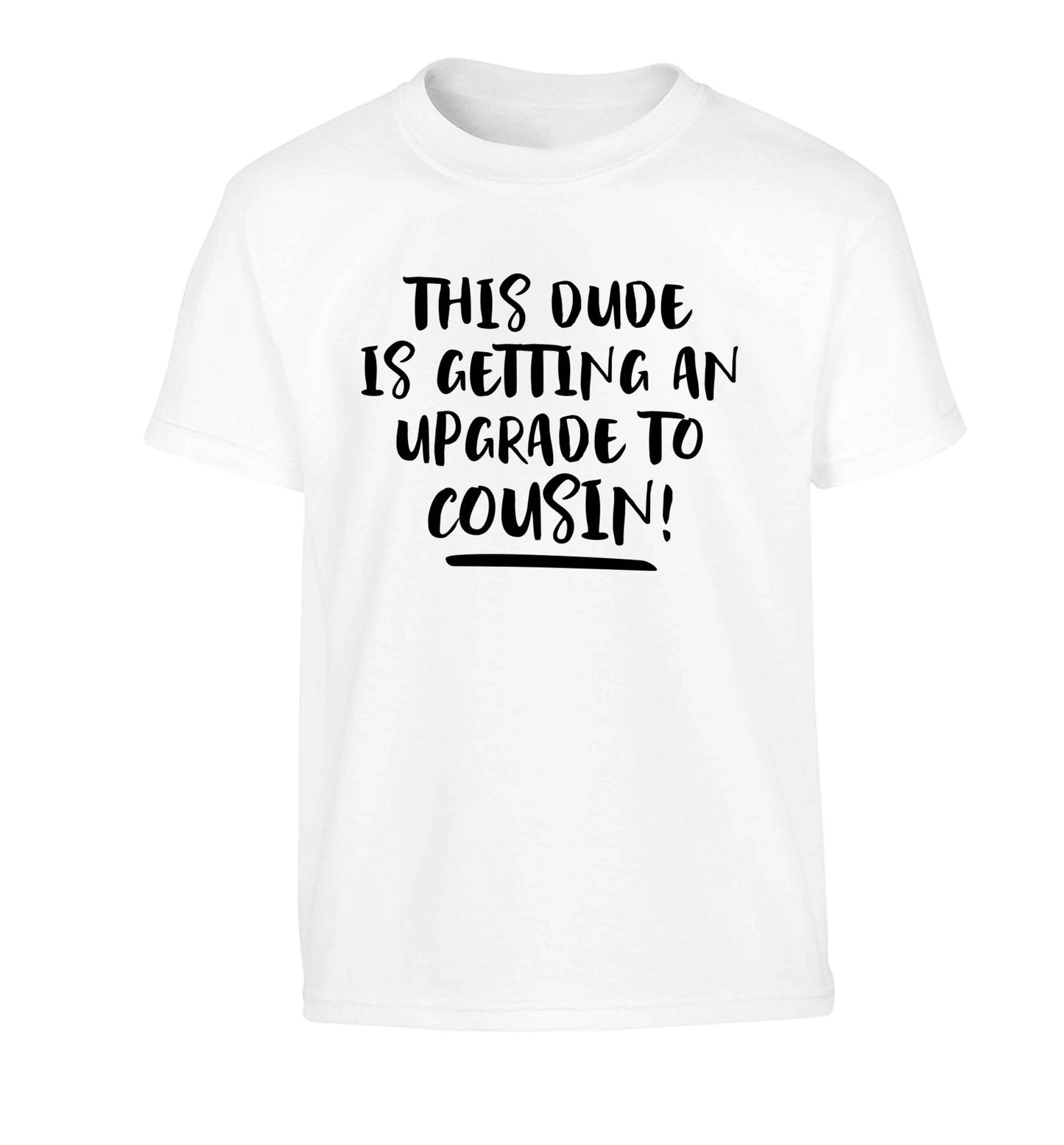 This dude is getting an upgrade to cousin! Children's white Tshirt 12-13 Years