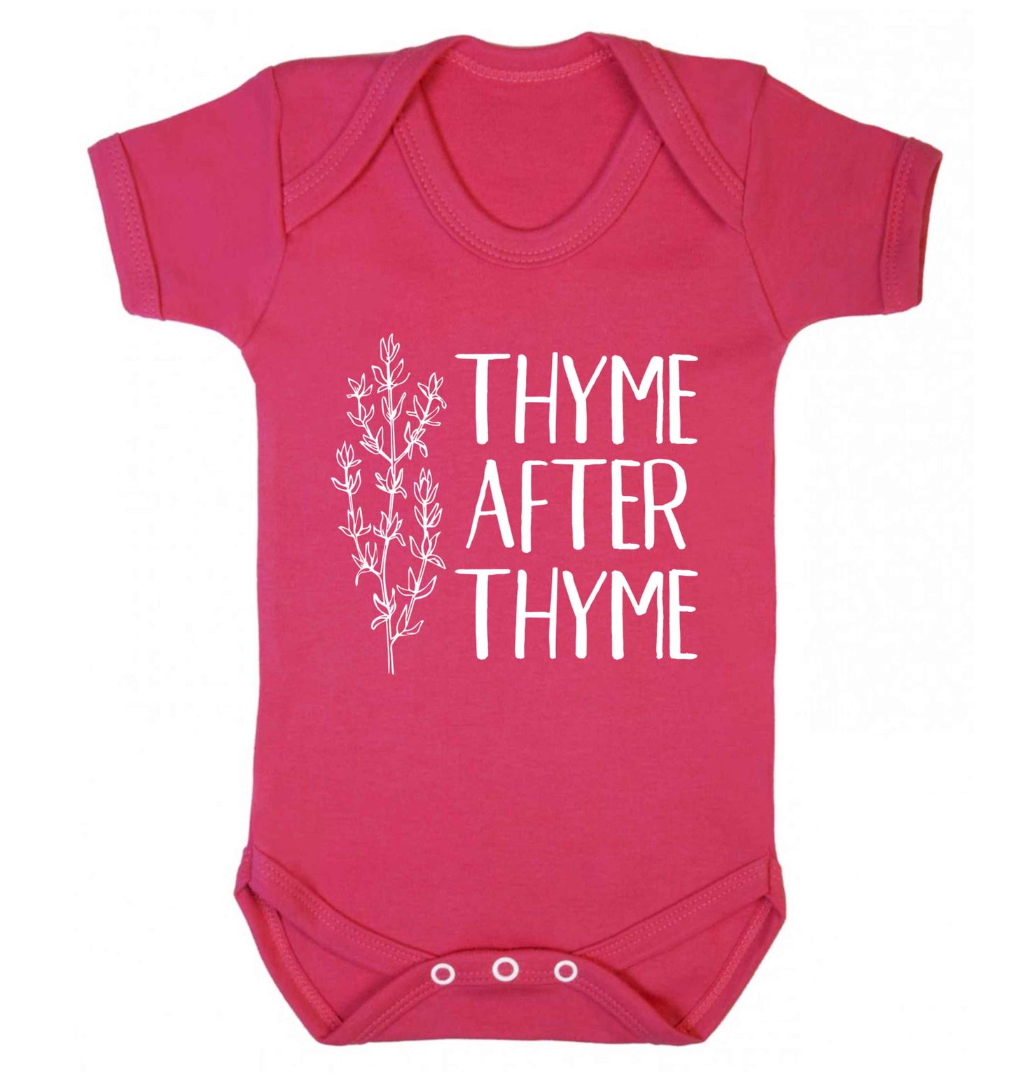 Thyme after thyme Baby Vest dark pink 18-24 months