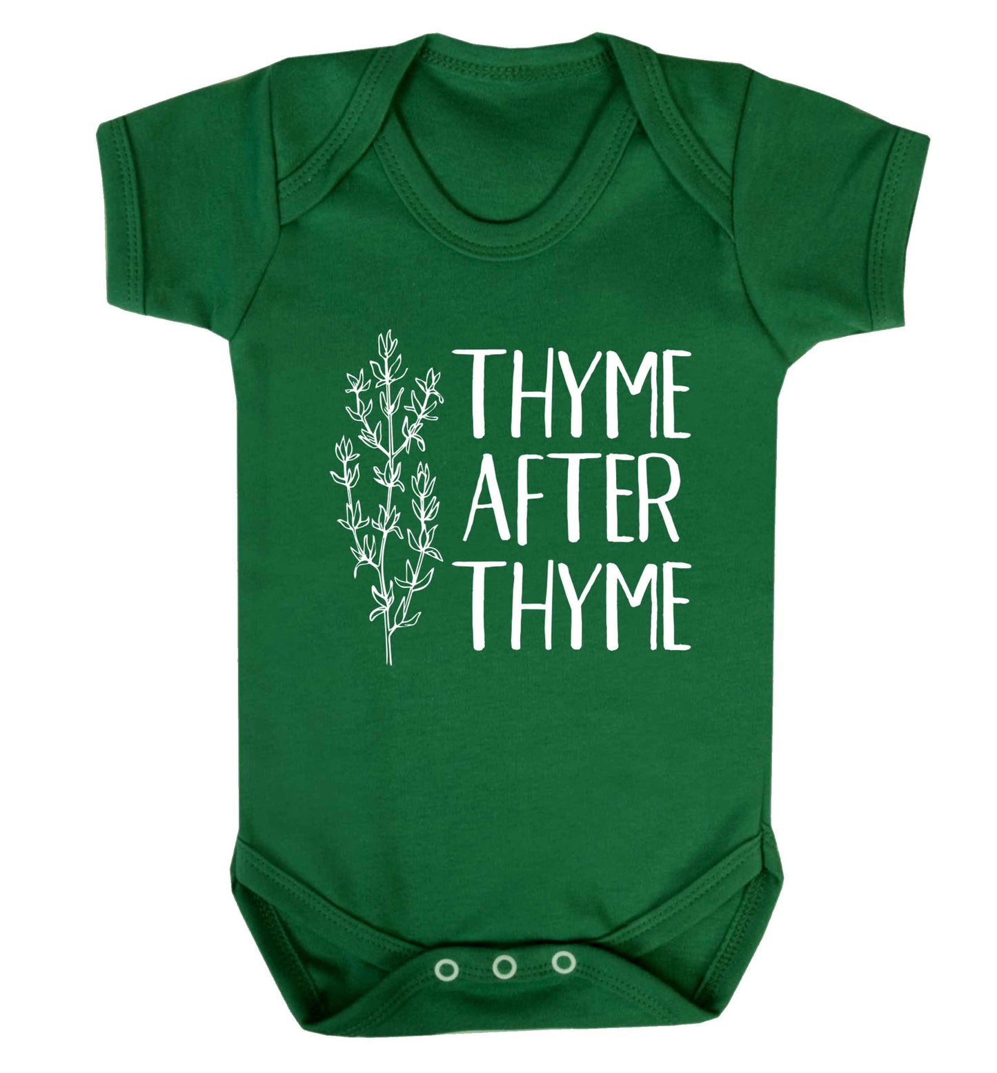 Thyme after thyme Baby Vest green 18-24 months
